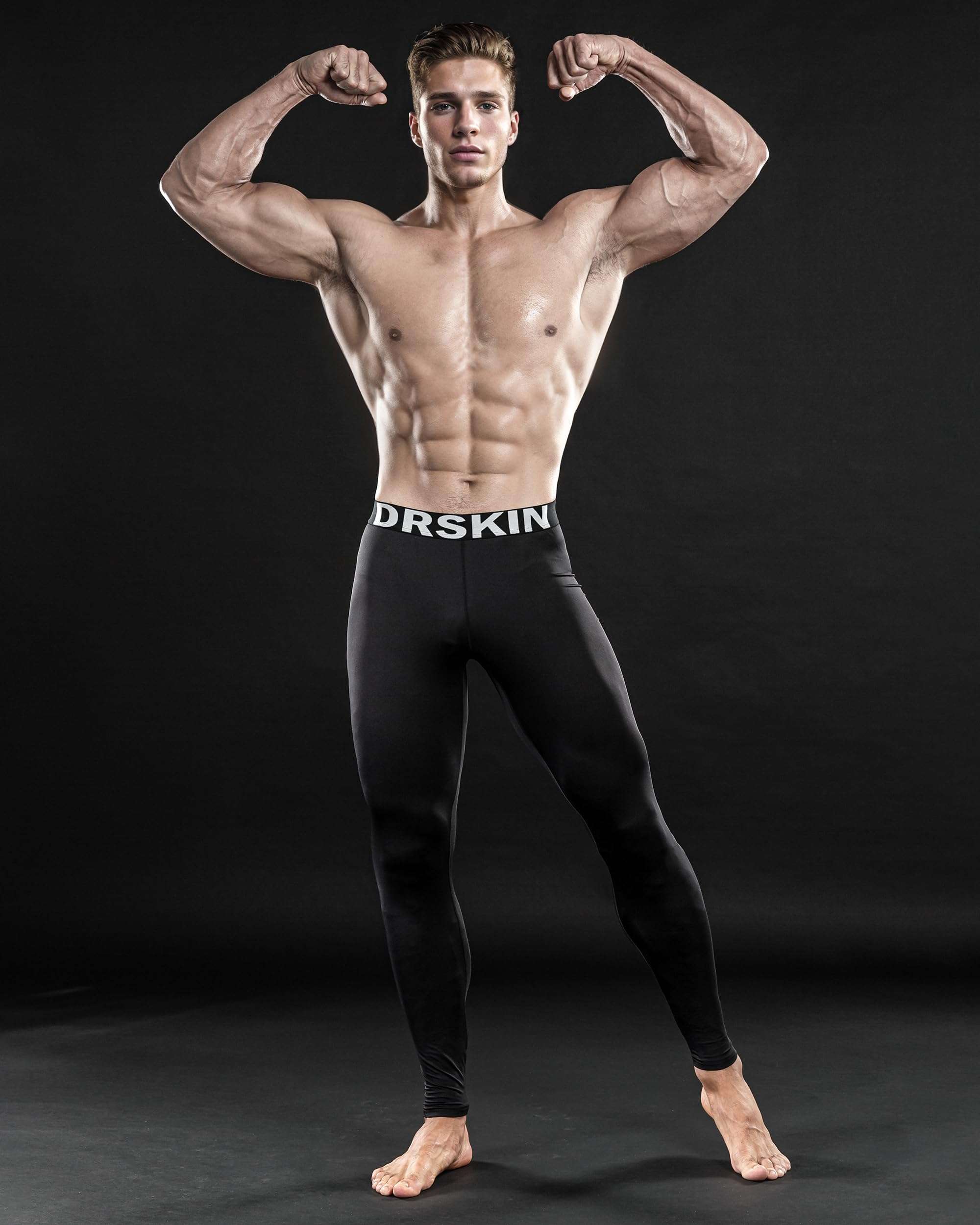 DRSKIN 5, 4, 3 or 1 Pack Men’s Compression Pants Tights Leggings Sports Baselayer Running Athletic Workout Active - Image 5