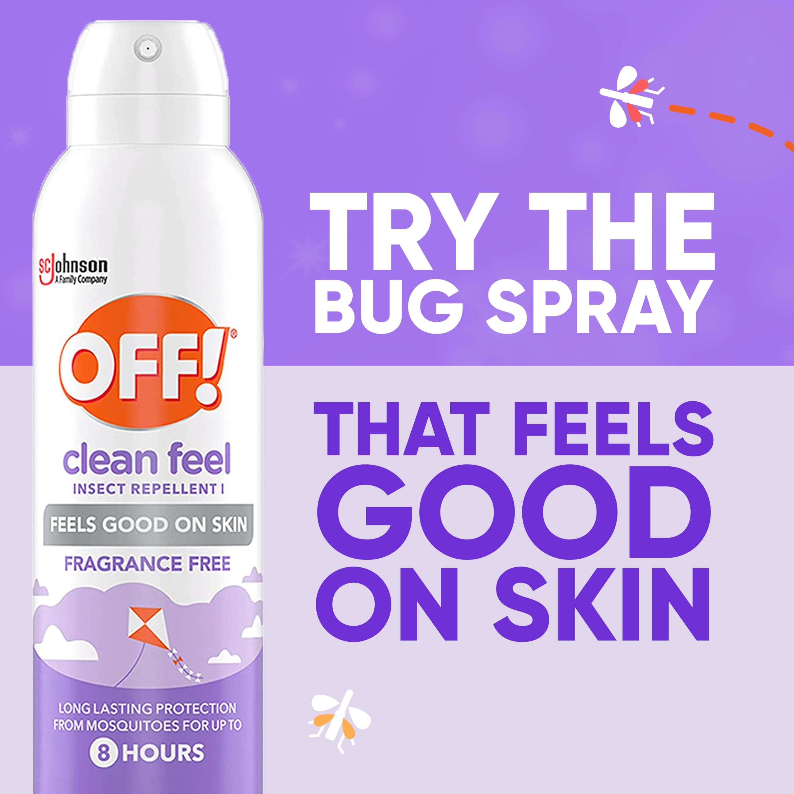 OFF! Clean Feel Insect Repellent Aerosol with 20% Picaridin, Bug Spray with Long Lasting Protection from Mosquitoes and Ticks, Feels Good on Skin, 5 oz - Image 6