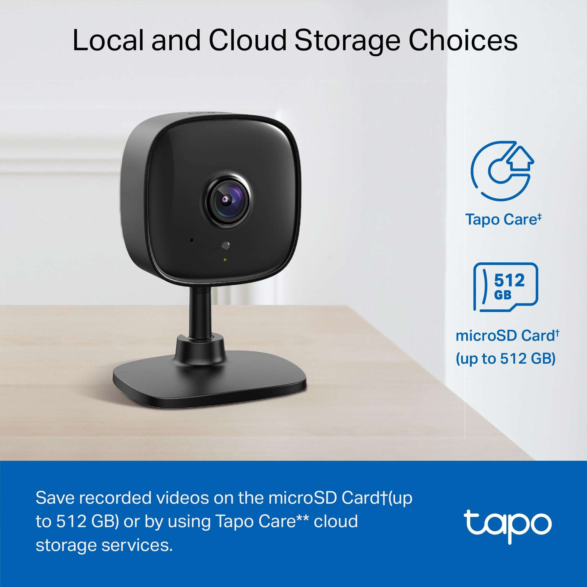 Tapo by TP-Link 1080P Indoor Security Camera for Baby Monitor, Pet Camera w/Motion Detection, 2-Way Audio, Night Vision, Cloud & SD Card Storage, Works w/Alexa & Google Home, Black, C101 - Image 4