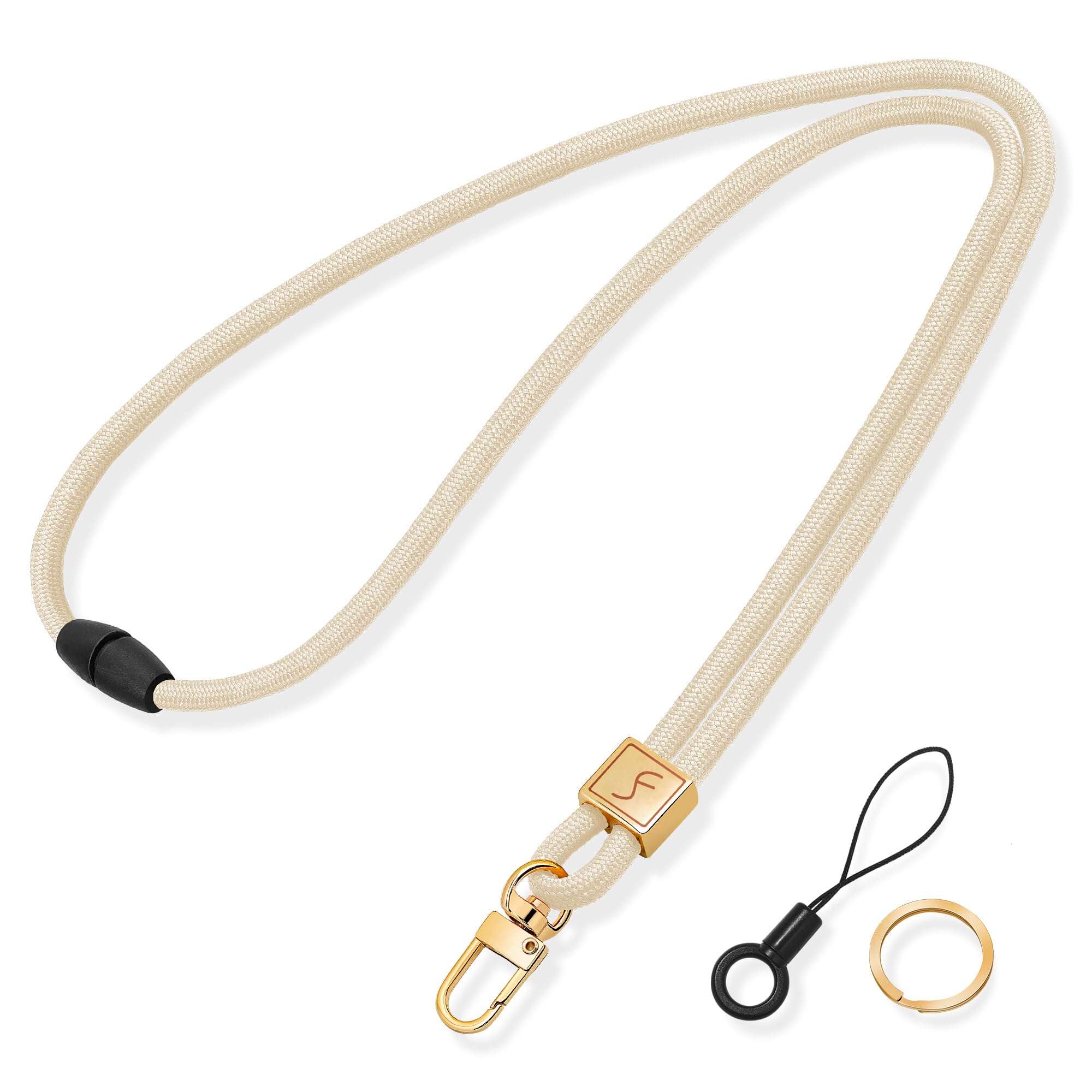 Fishent Lanyard, Cute Neck Lanyards for Keys ID Badges Holder, Keychain Key Teacher Lanyard with Safety Breakaway Buckle for Women Men, Starlight - Image 1