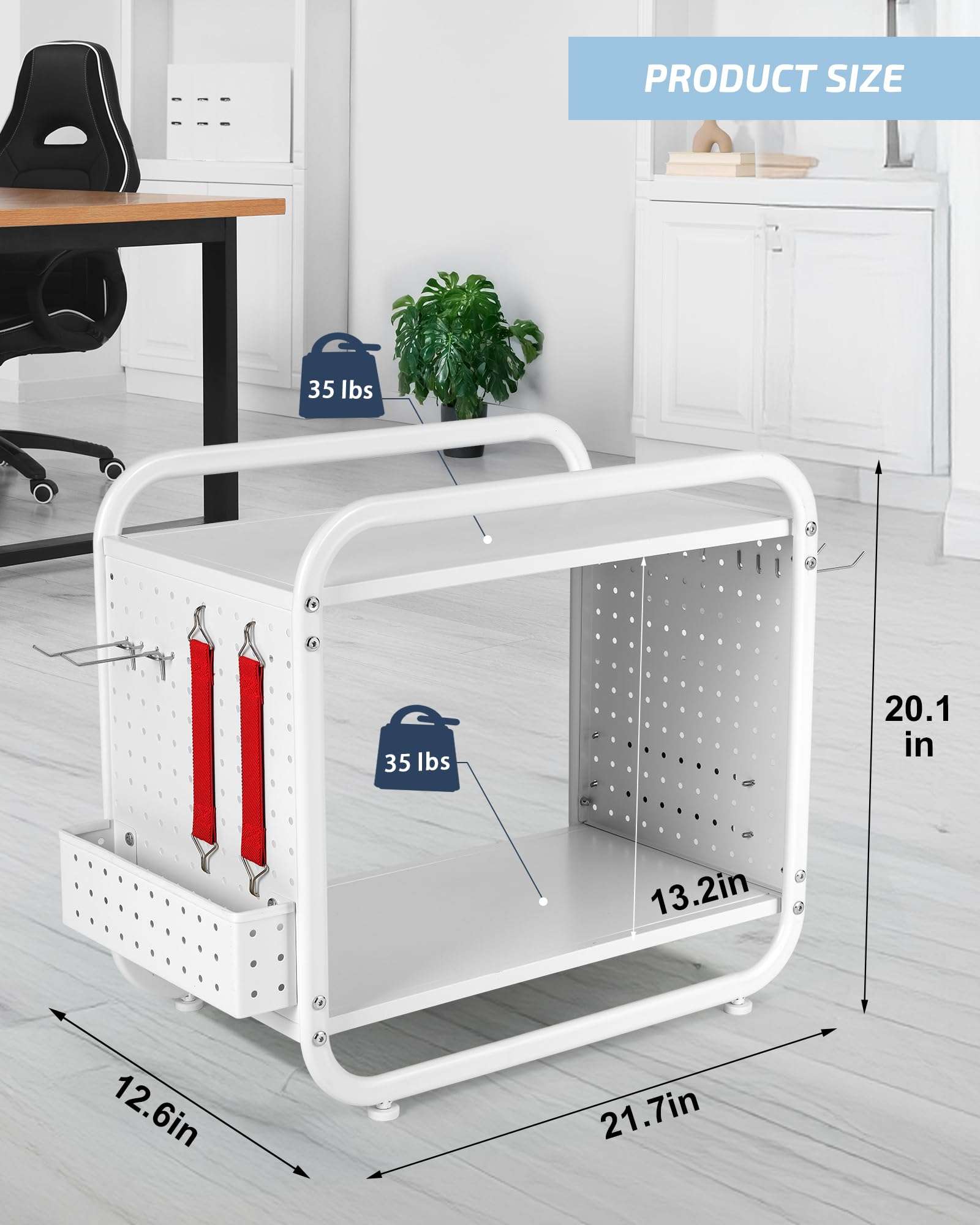 PLKOW Compact Video Game Storage Organizer, Xbox Stand Organizer for Consoles, Controllers, Headphones Xbox/PS5/PS4/Switch Accessories, Video Game Storage Rack, Black - A Great Gift for Gamers (White) - Image 6