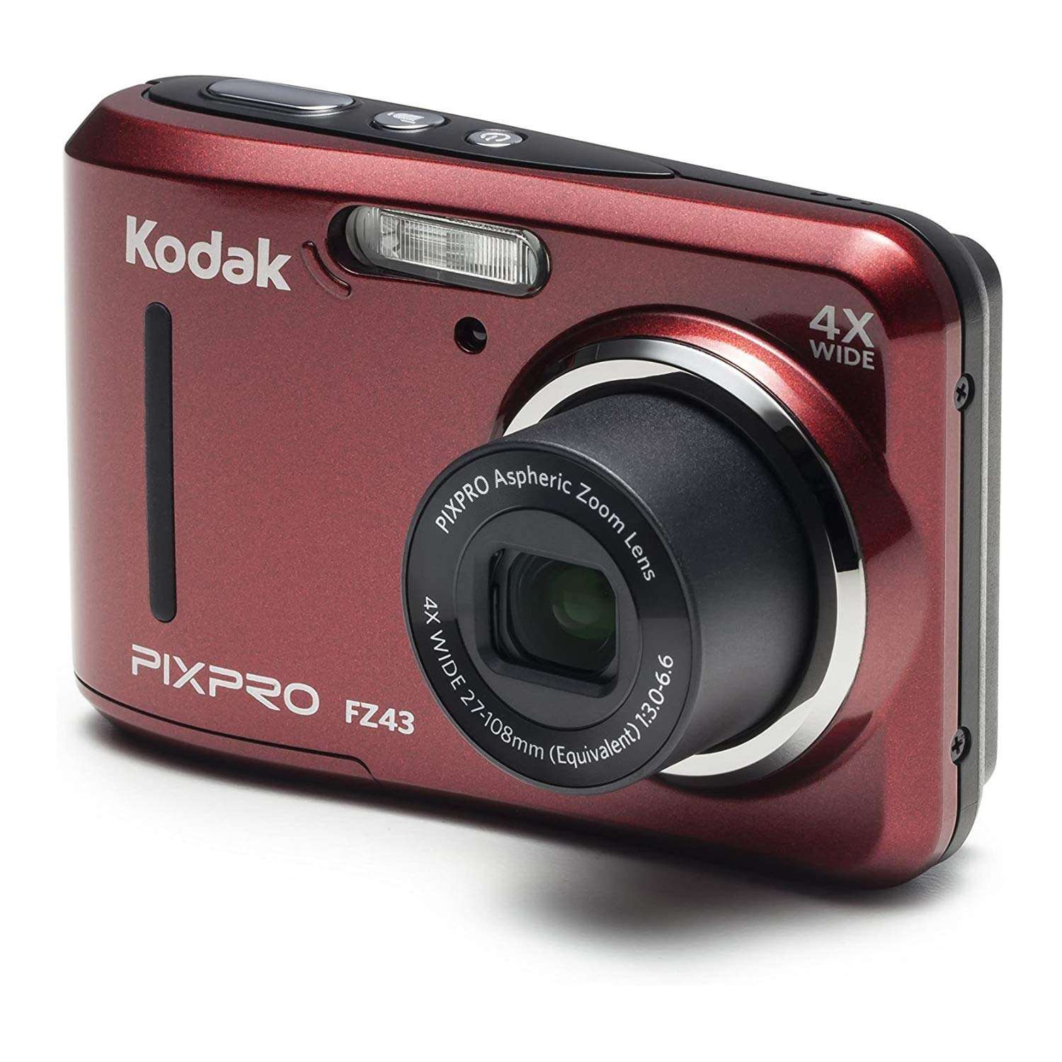 Kodak PIXPRO Friendly Zoom FZ43-RD 16MP Digital Camera with 4X Optical Zoom and 2.7" LCD Screen (Red) - Image 3