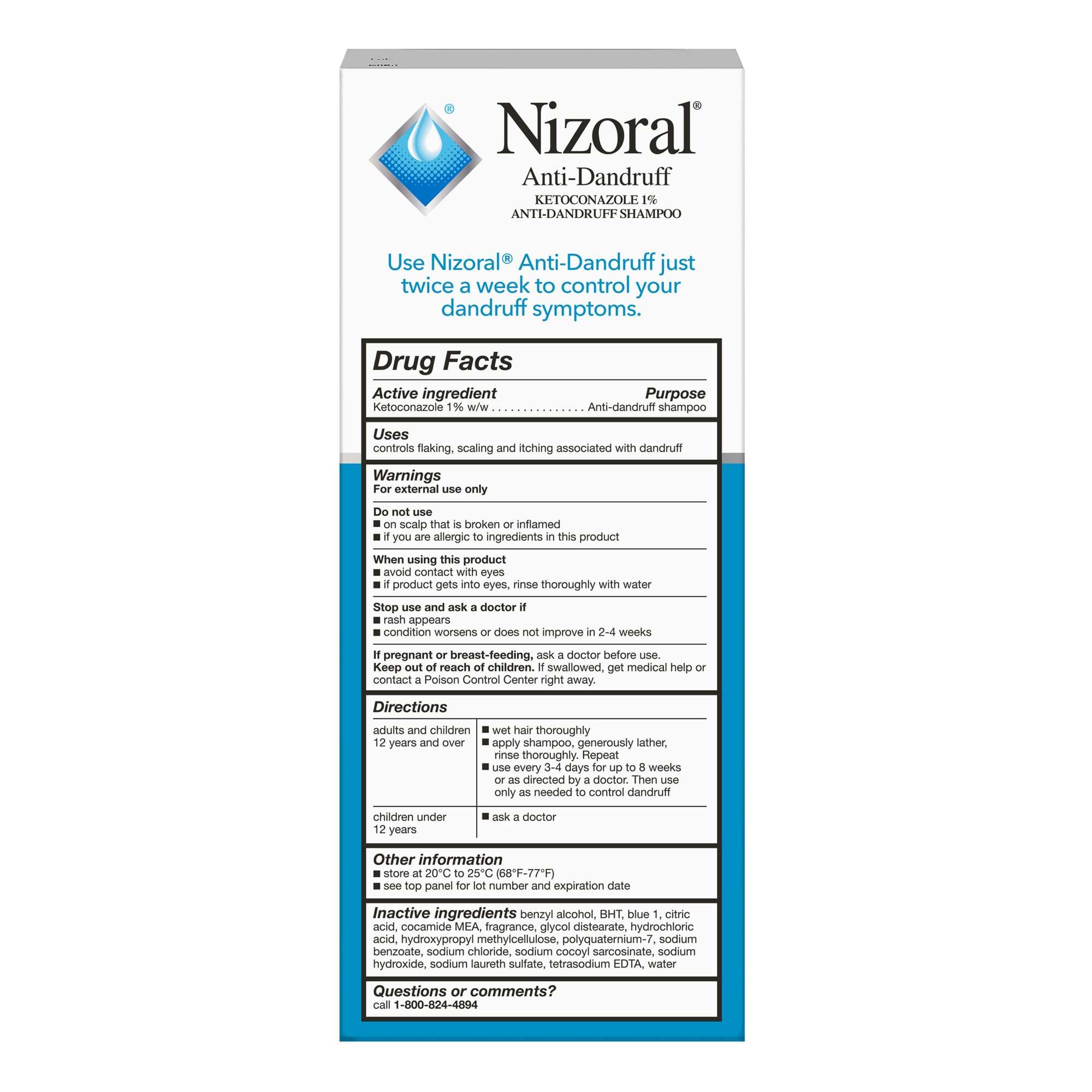 Nizoral Anti-Dandruff Shampoo with 1% Ketoconazole, Fresh Scent, 7 Fl Oz - Image 10