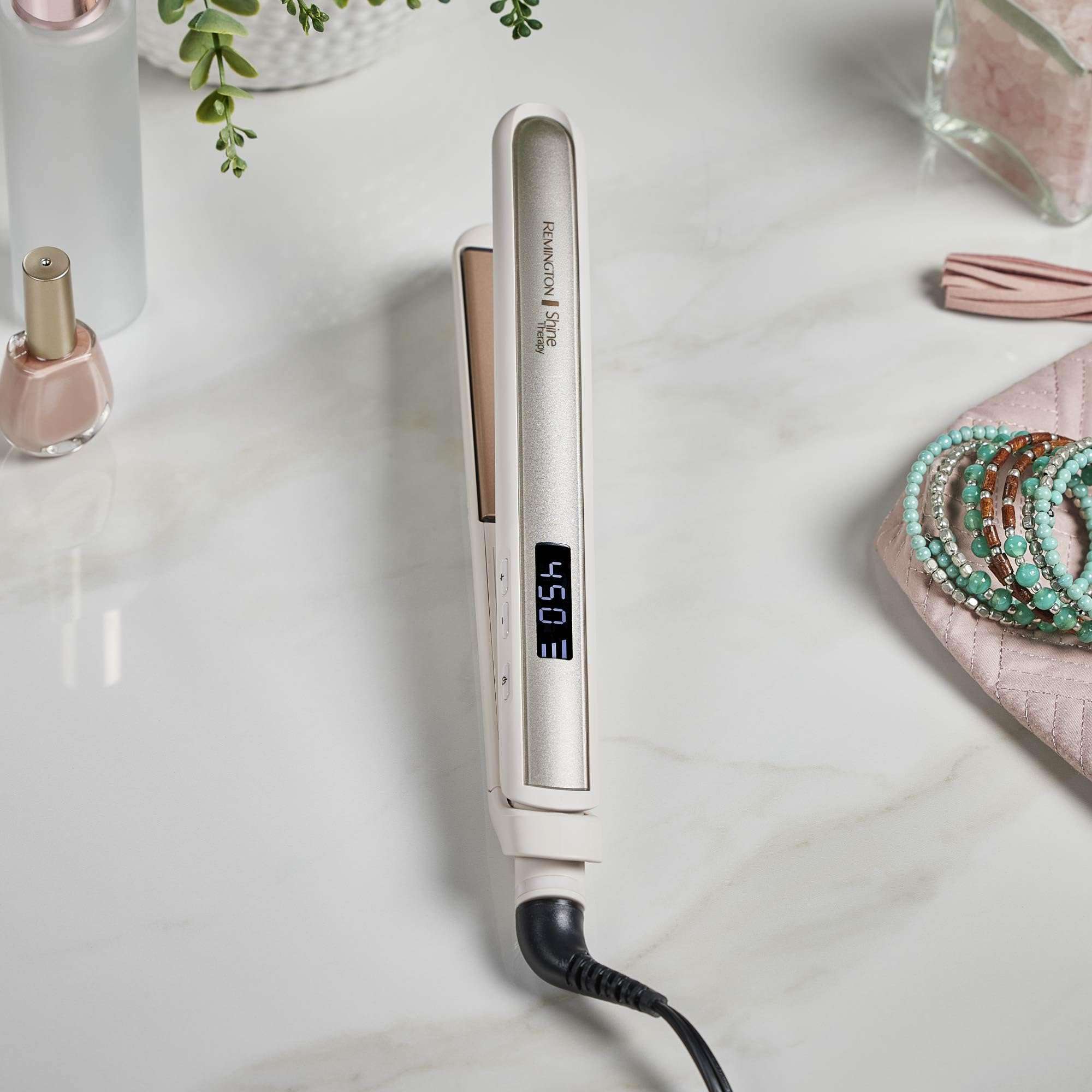 Remington Shine Therapy 1 inch Hair Straightener Iron, Flat Iron Infused with Argan Oil & Keratin, Professional Ceramic Flat Iron for Less Frizz, Shines and Smooth, Styling Tools - Image 14