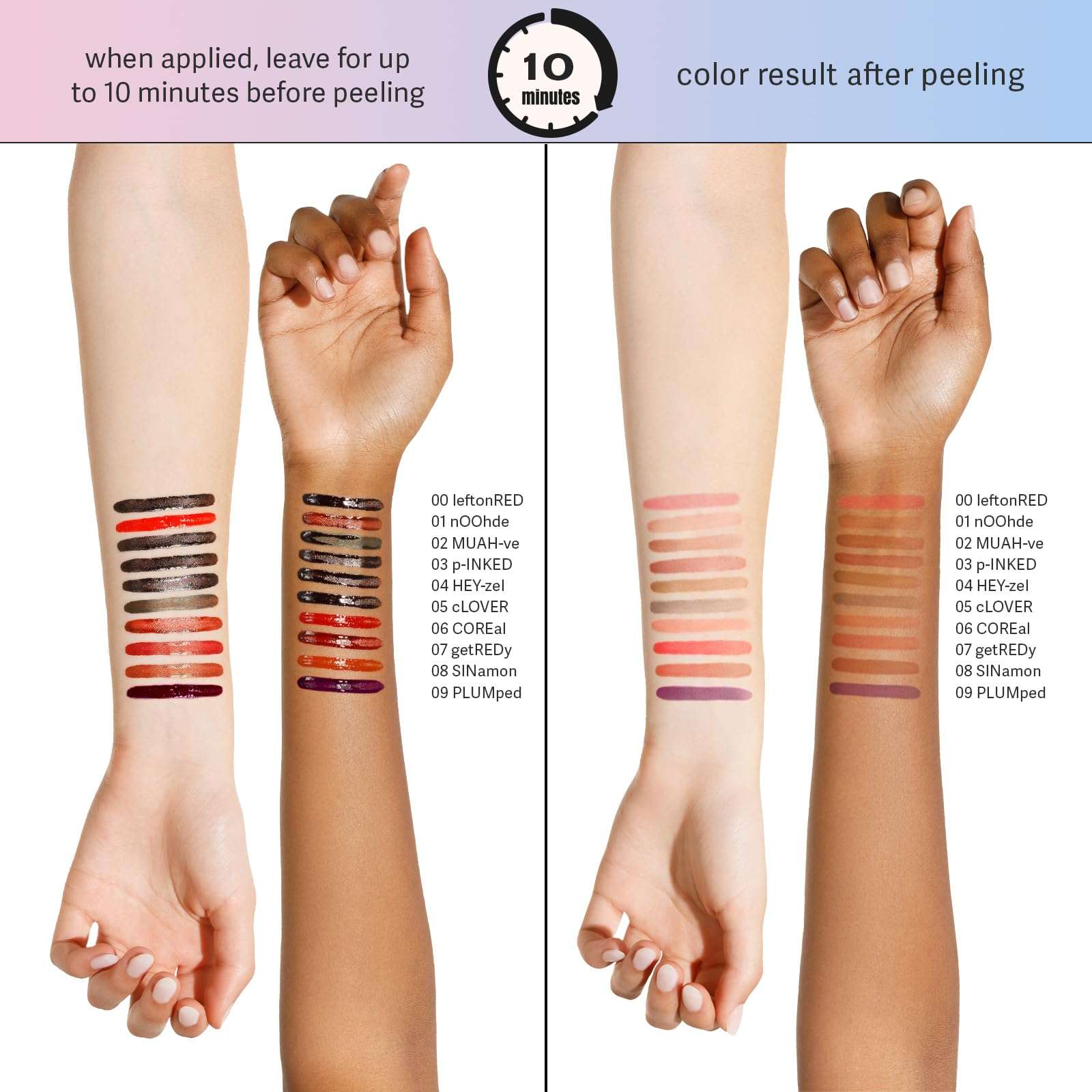 Sacheu Lip Liner STAY-N Peel Off Lip Stain — Long Lasting Matte Lip Tattoo Transfer Proof Lipstain Infused with Hyaluronic Acid & Vitamin E for All Skin Types — Vegan & Cruelty-Free, p-INKED - Image 3