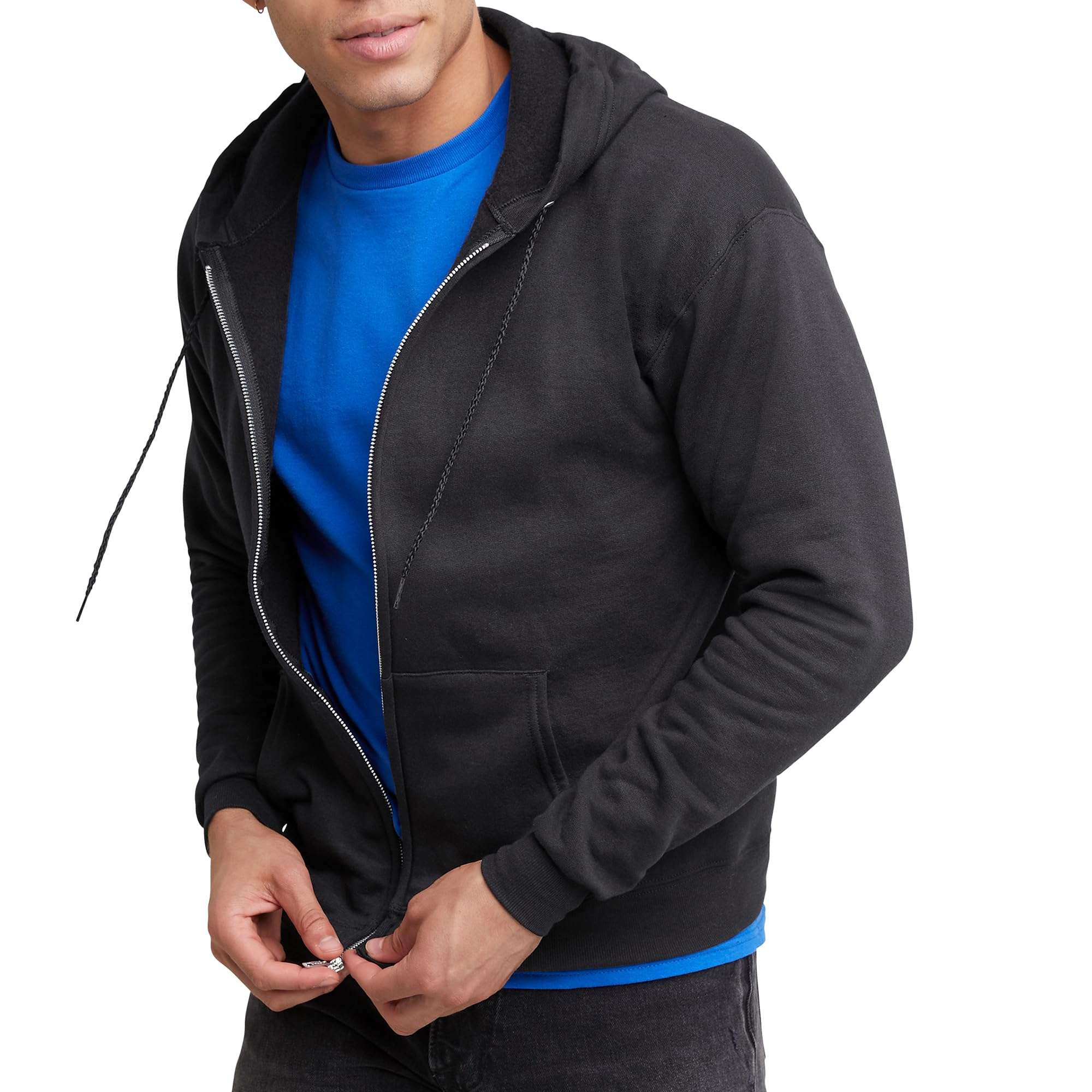 Hanes, Ecosmart Fleece Full-zip Hoodie for Men, Hooded Sweatshirt - Image 1