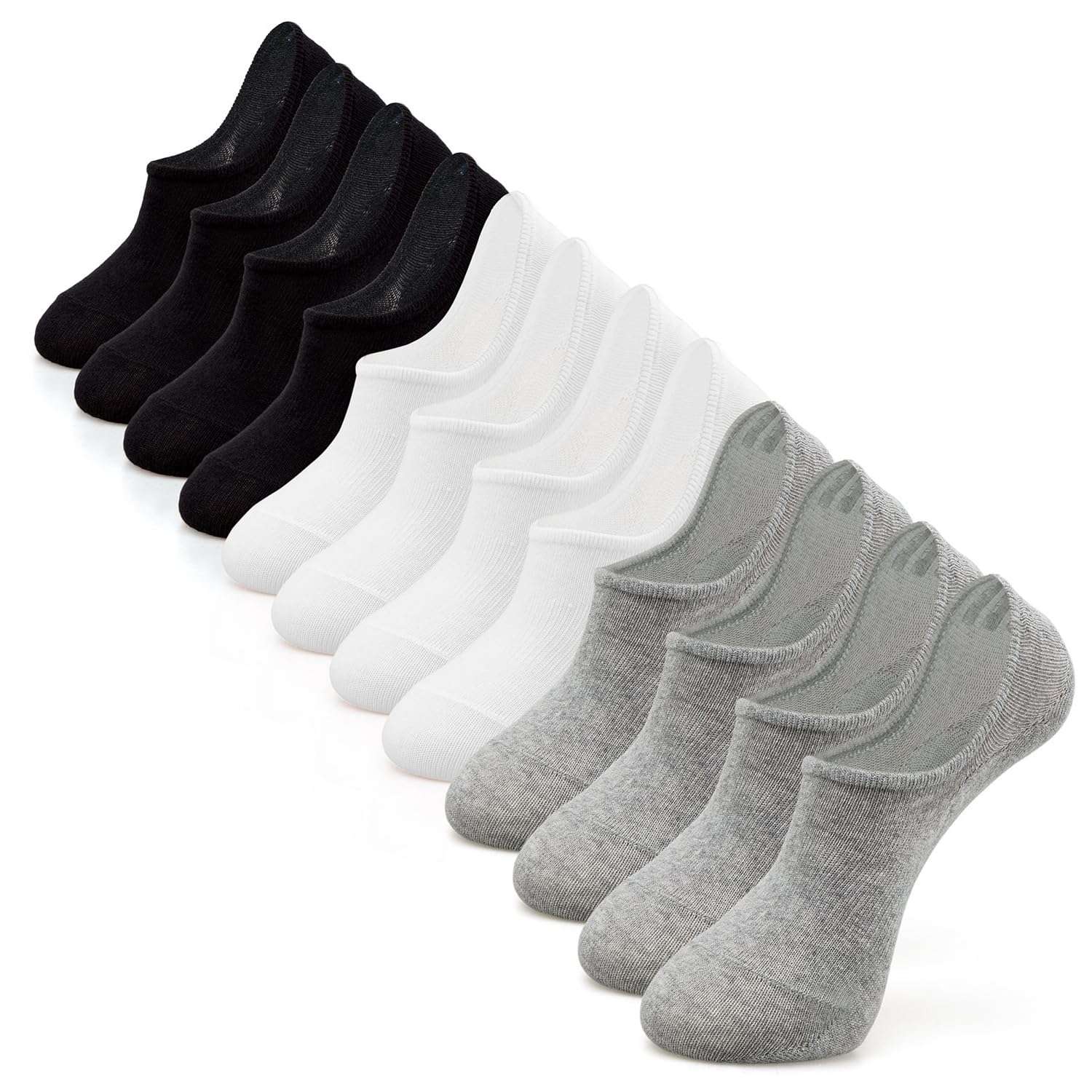 IDEGG No Show Socks Women & Men Low Cut Ankle Short Athletic Running Casual Invisible Liner Socks - Image 1
