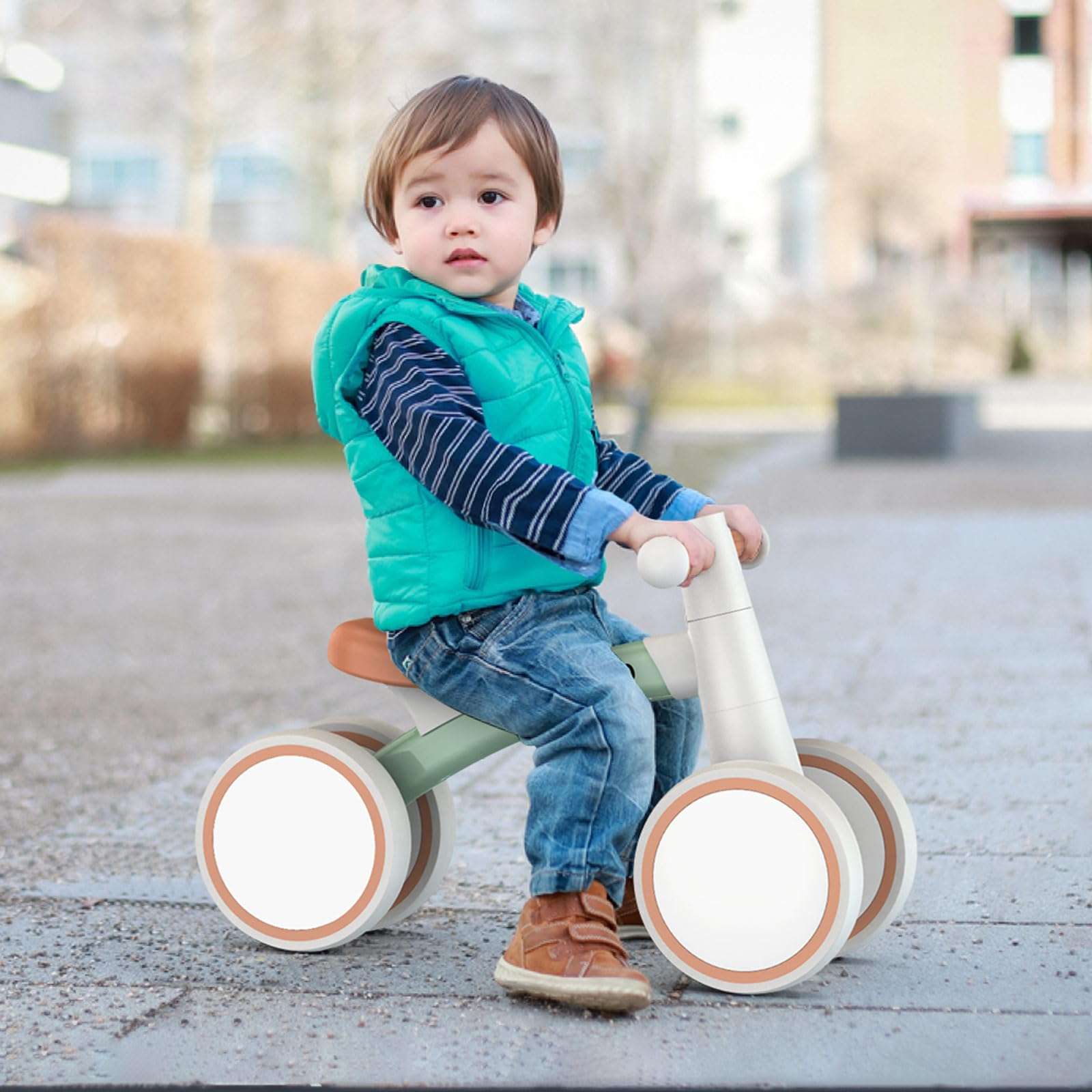 SEREED Baby Balance Bike for 1 Year Old Boys Girls 12-24 Month 4 Wheels | Toddler First Bike | First Birthday Gifts - Image 9