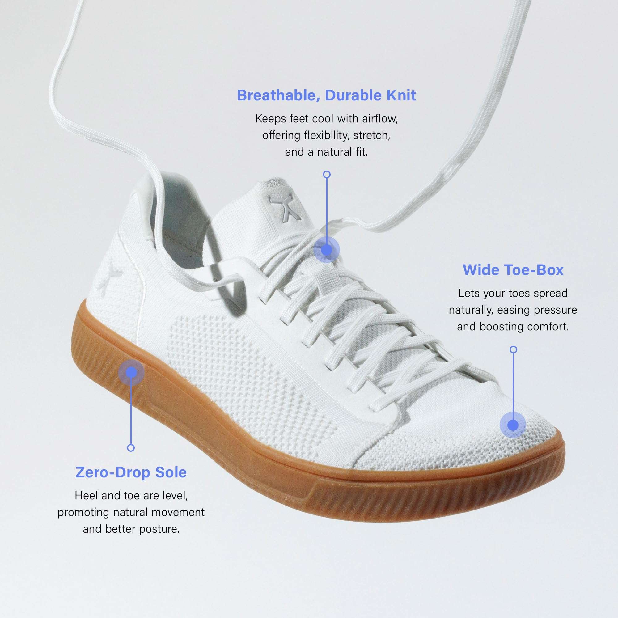 FLUX FOOTWEAR Adapt Knit Trainer – Wide Toe Box Shoe with Earth-Link Grounding, Zero-Drop Sole, Breathable Knit Upper & Machine Washable – Perfect for Daily Wear & Light Training - Image 3