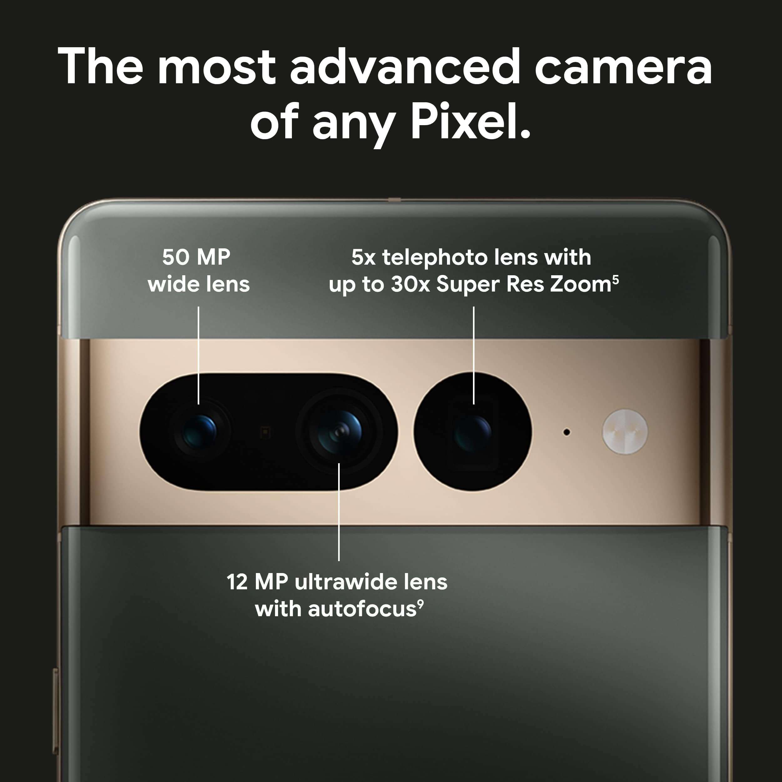 Google Pixel 7 Pro - 5G Android Phone - Unlocked Smartphone with Telephoto , Wide Angle Lens, and 24-Hour Battery - 128GB - Snow - Image 2