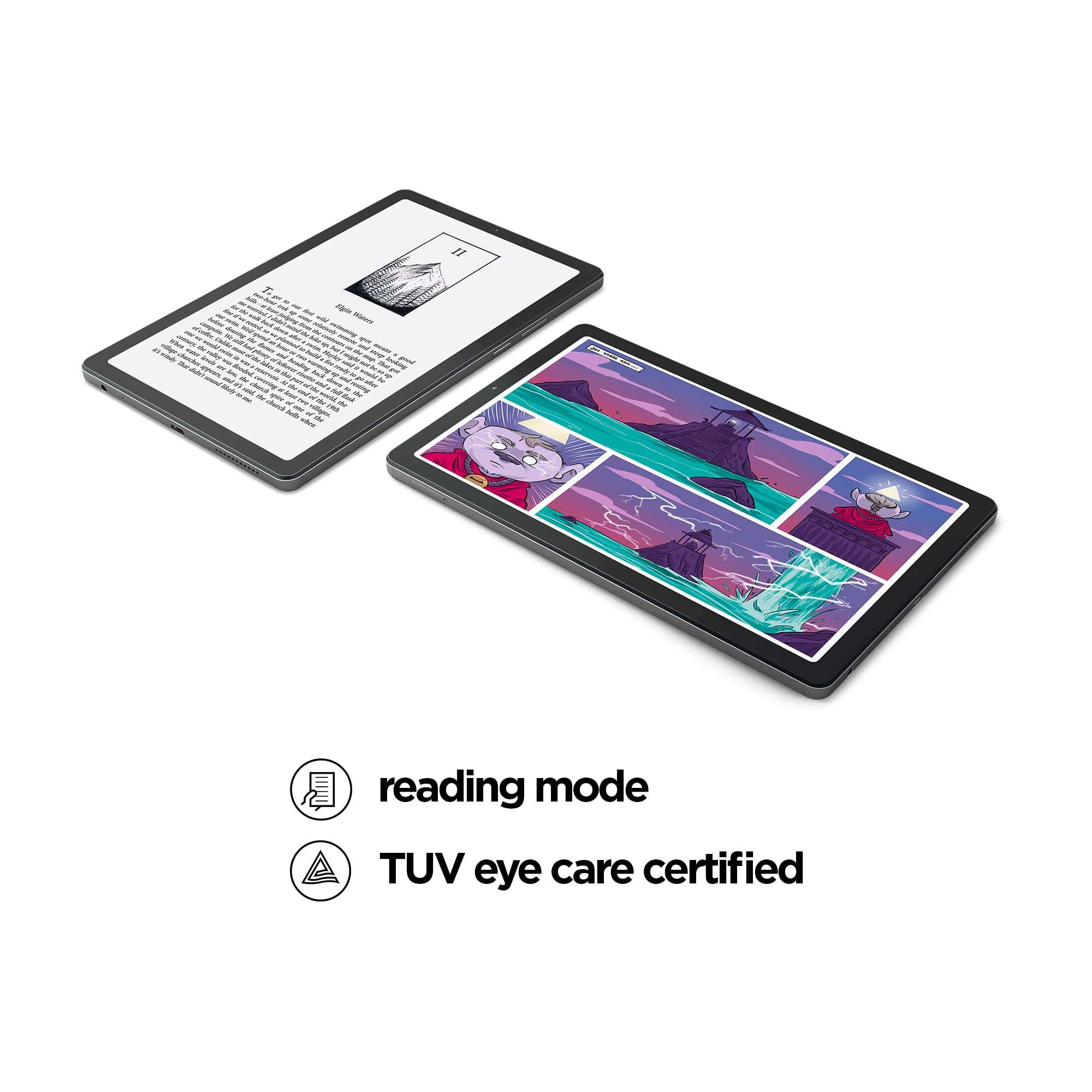 Lenovo Tab M9-2023 - Tablet - Long Battery Life - 9" HD - Front 2MP & Rear 8MP Camera - 3GB Memory - 32GB Storage - Android 12 or Later - Folio Case Included,Gray - Image 9