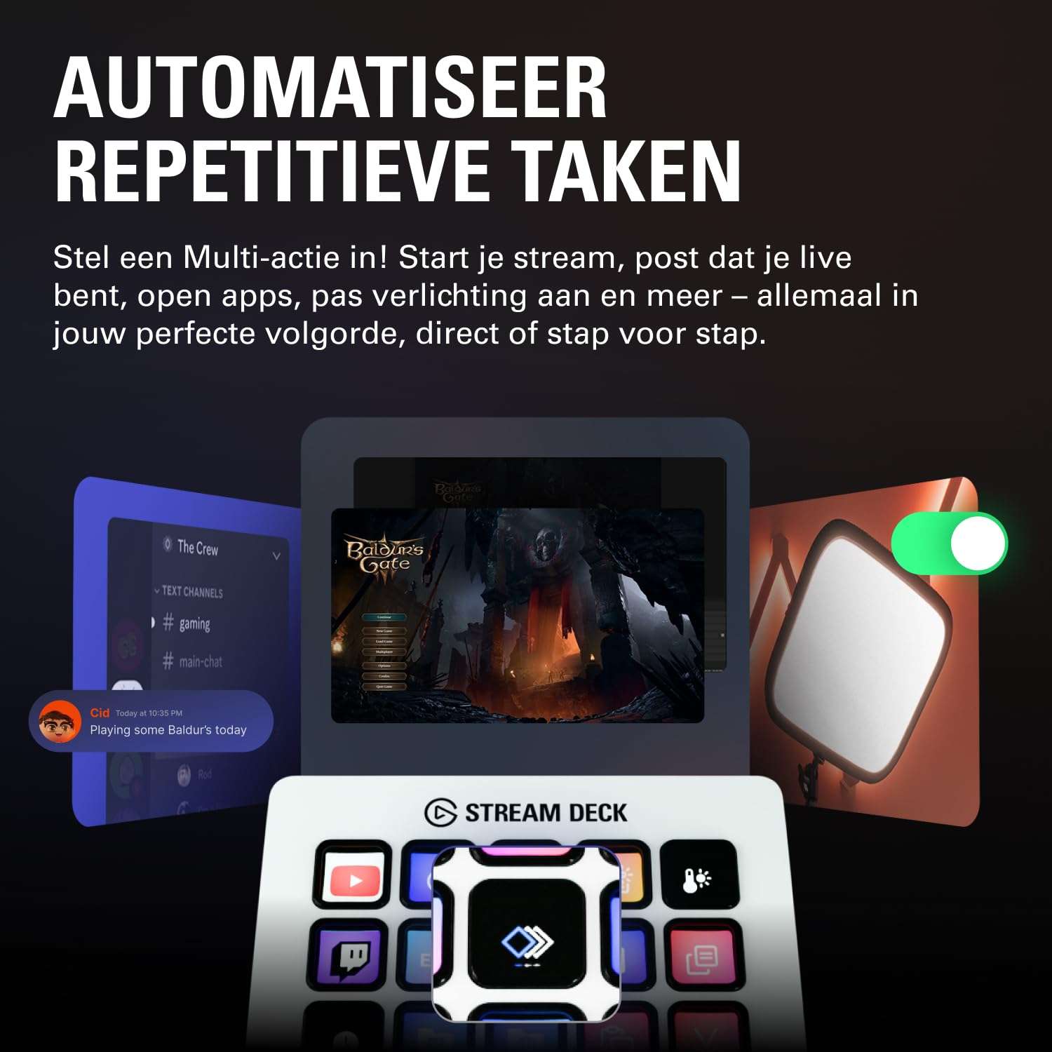 Elgato Stream Deck MK.2 White – Studio Controller, 15 macro keys, trigger actions in apps and software like OBS, Twitch, ​YouTube and more, works with Mac and PC - Image 5
