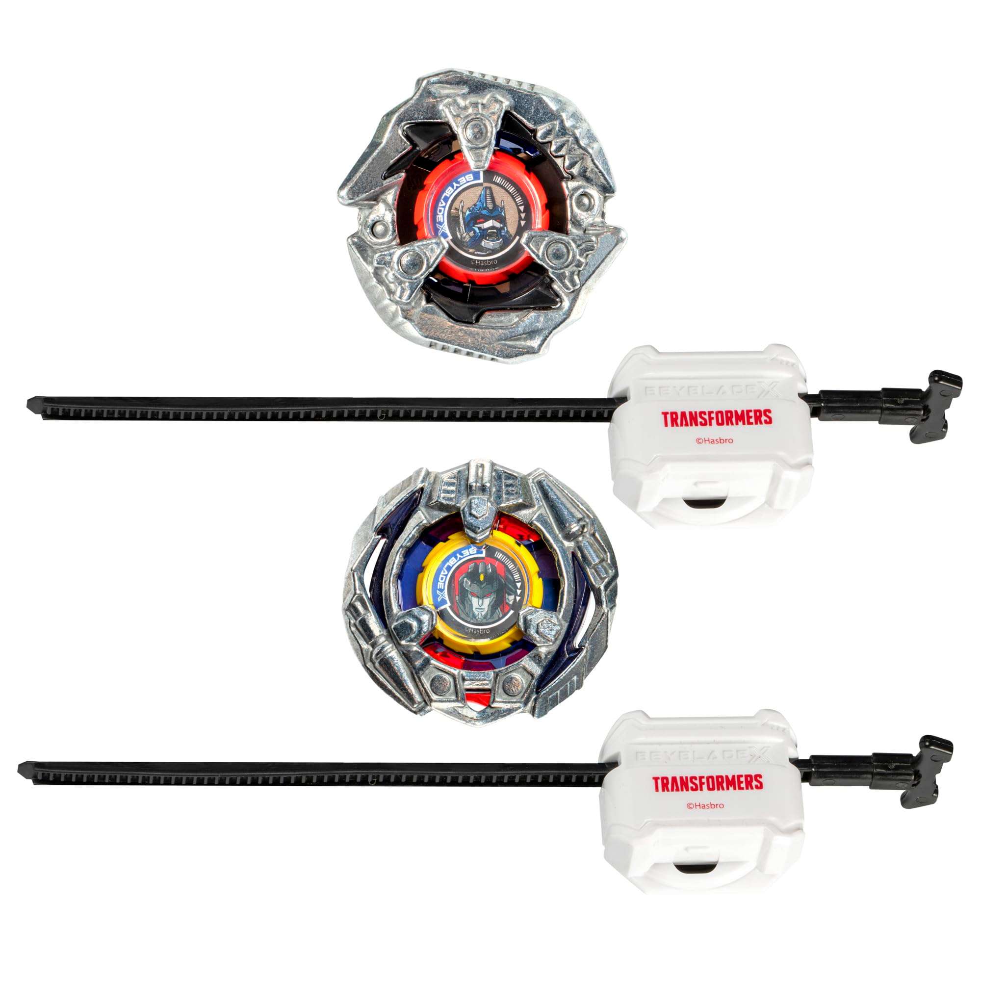 Beyblade X Transformers Collab Optimus Primal 3-60F vs. Starscream 3-80N Multipack Set with 2 Tops & 2 launchers; Battling Top Toys for 8 Year Old Boys & Girls (Amazon Exclusive) - Image 2