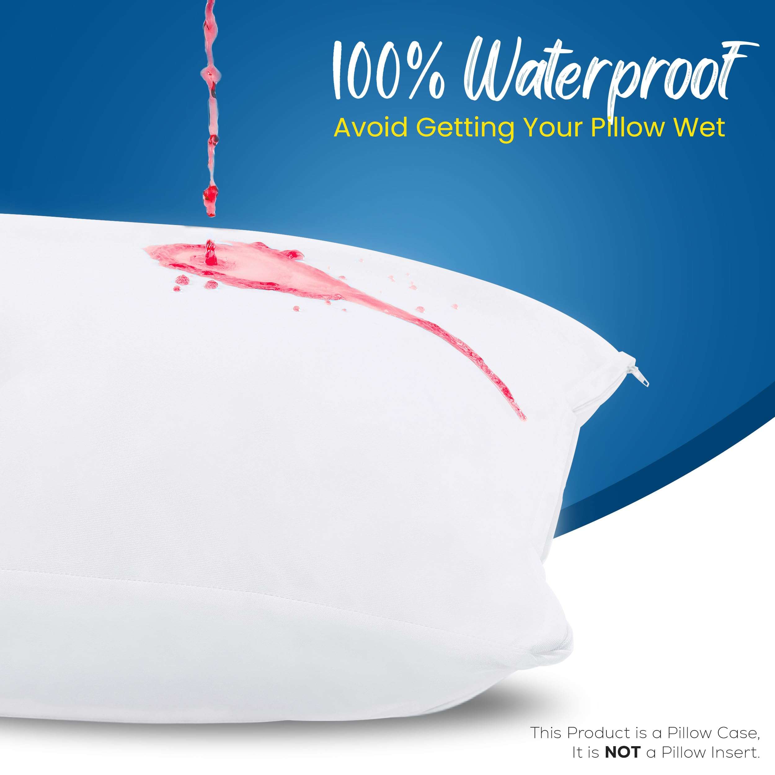 Utopia Bedding Set of 4 Waterproof Pillow Protectors with Zipper Queen Size (White), Ultra Soft Pillow Covers, Bed Bug and Dust Mite Proof Pillow Encasements, Moisture Wicking Pillow Cases - Image 3