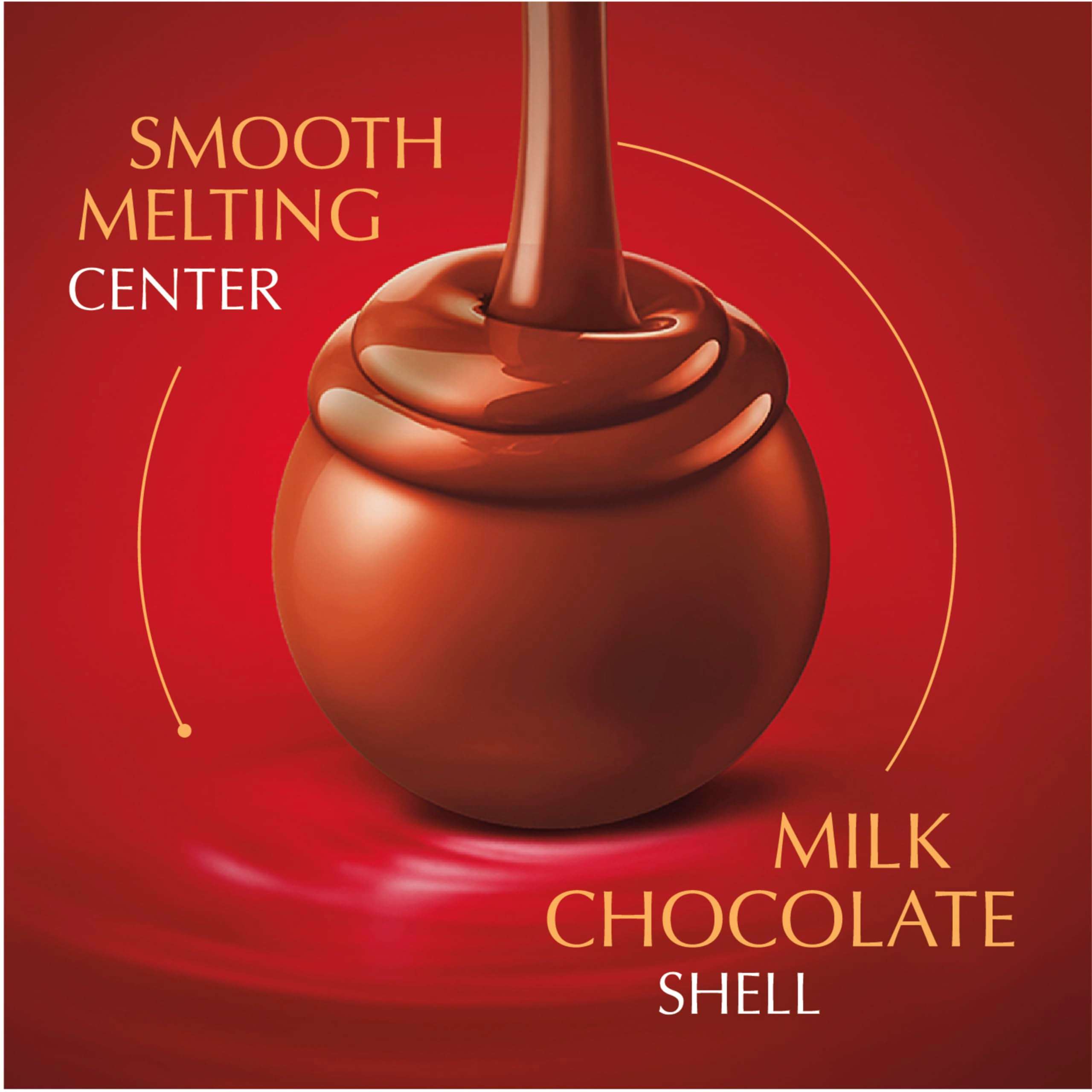 Lindt LINDOR Milk Chocolate Candy Truffles, Halloween Candy, 15.2 oz. Bag - Image 3