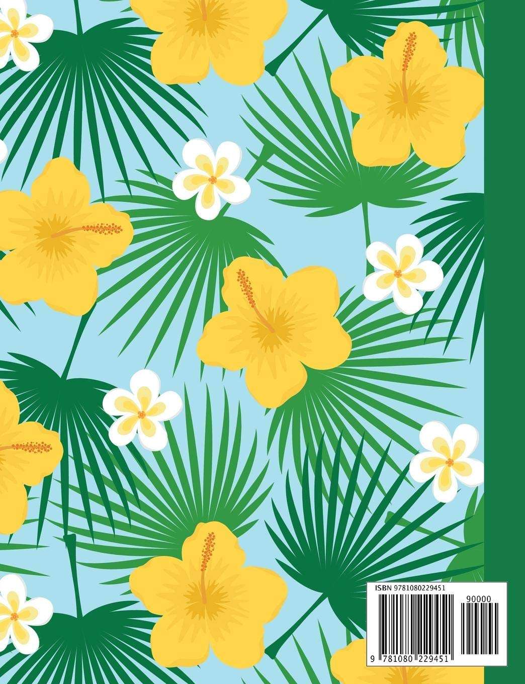 Composition Book: Hawaii Yellow Hibiscus Wide Ruled Paper Lined Notebook Journal for Women Students Homeschool Office Teacher 7.5 x 9.25 in 100 Pages - Image 2