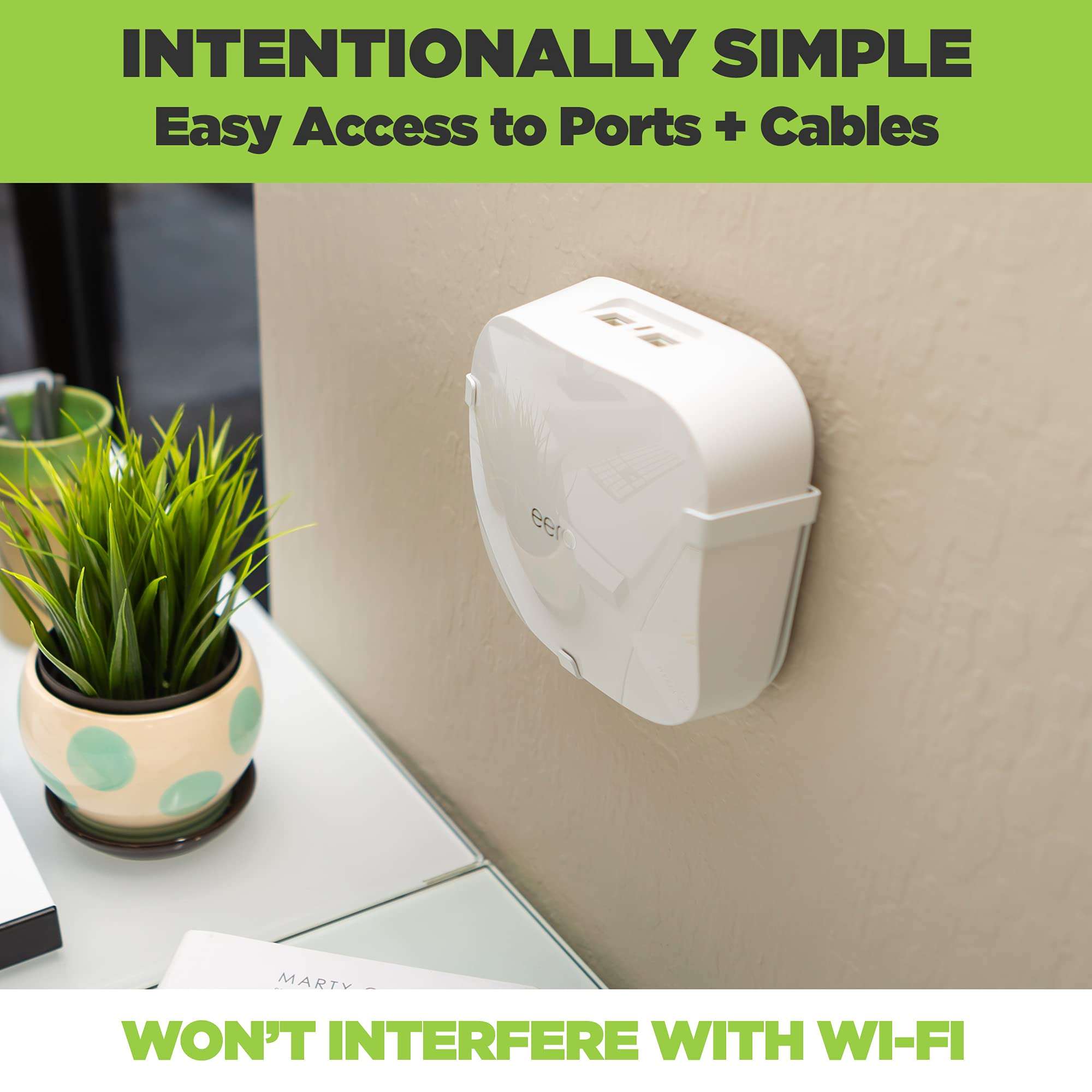HIDEit Mounts EPro 6E Wall Mount for Eero Pro 6E Mesh Wi-Fi Router - American Company - Steel Wall Mount Compatible with Eero Pro 6E - Not Compatible with Eero Pro or Eero Pro 6 - Image 3