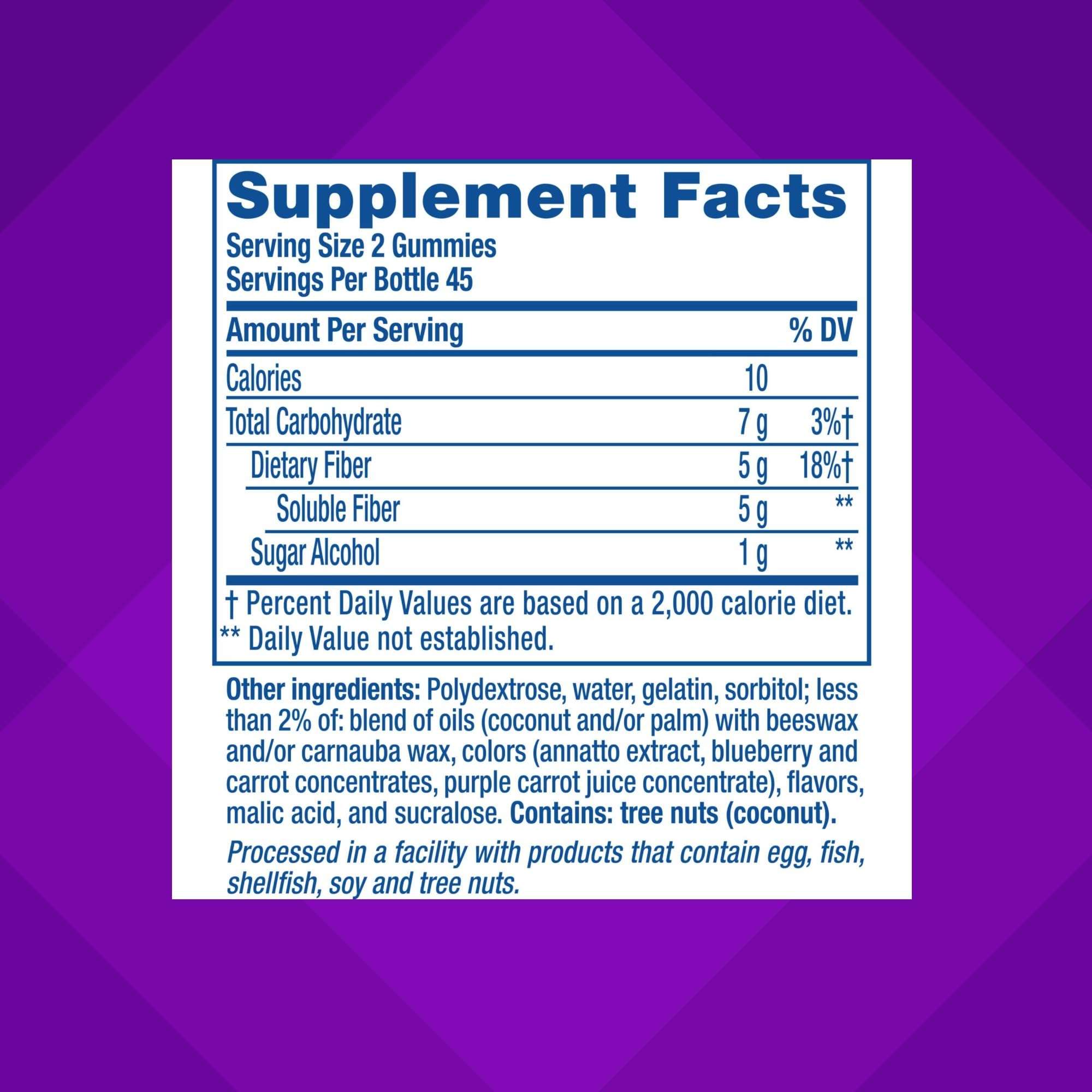 Vitafusion Fiber Well Gummy Vitamins, 90 Count (Packaging May Vary) - Image 4