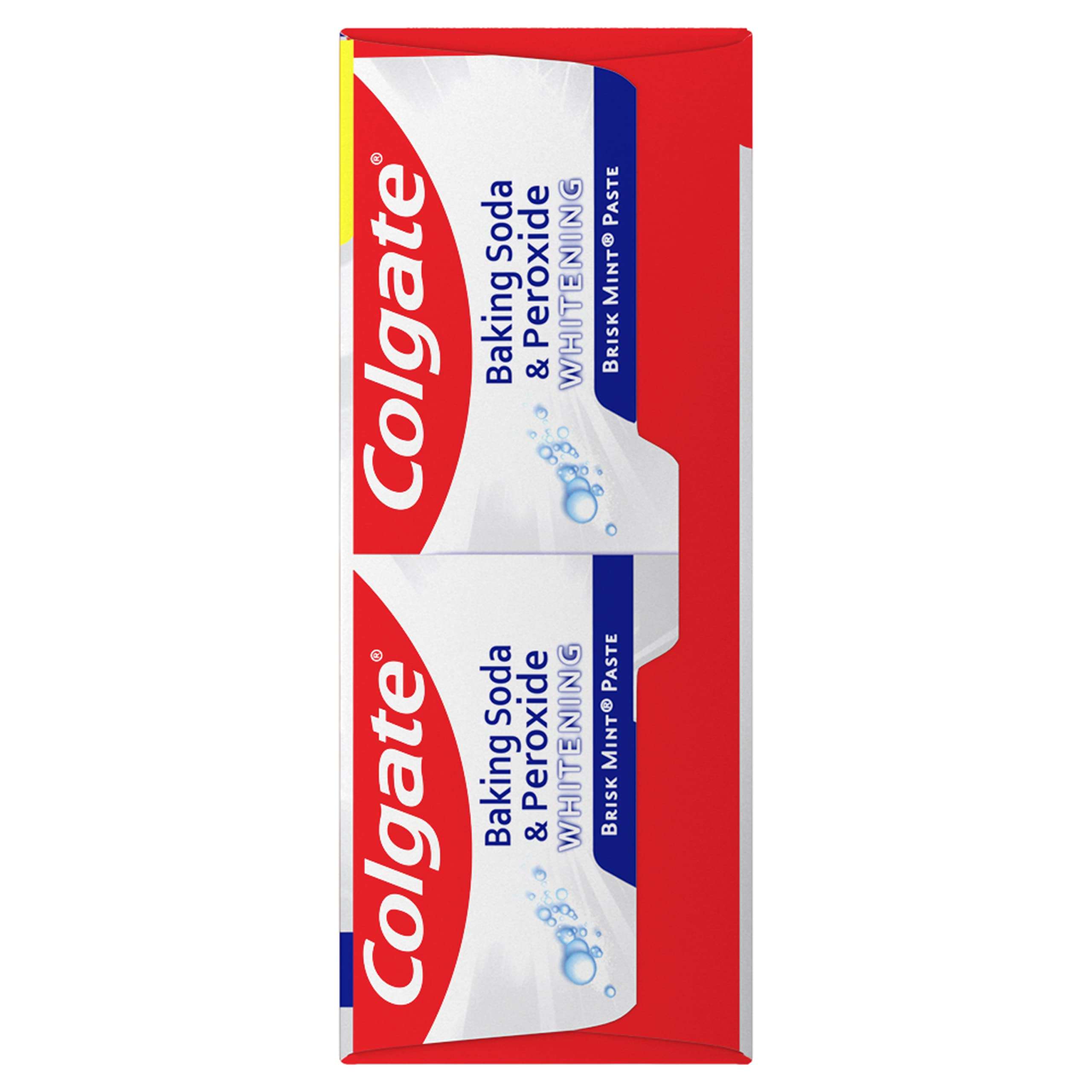 Colgate Baking Soda & Peroxide Toothpaste - Whitens Teeth, Fights Cavities & Removes Stains, Brisk Mint, 6 Ounce (Pack of 2) - Image 6
