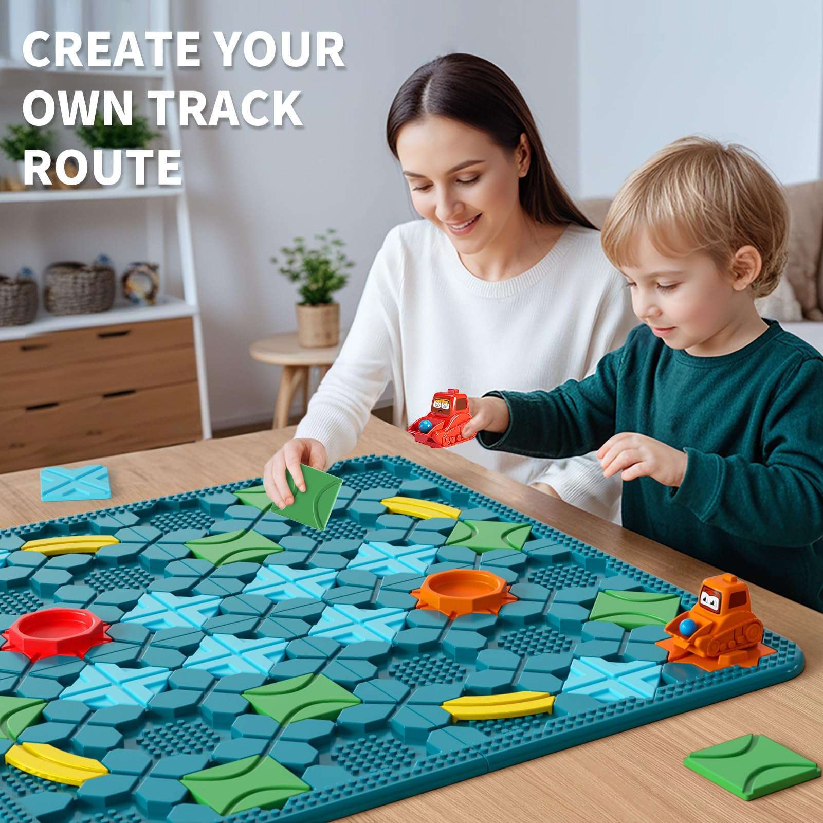 Kids Toys STEM Board Games - Large Size Logical Road Builder Educational Brain Teasers Puzzles Toys, Preschool Learning Montessori Big Board Maze Birthday Gifts Kids Boys Girls Age 4-8 Year Old - Image 8
