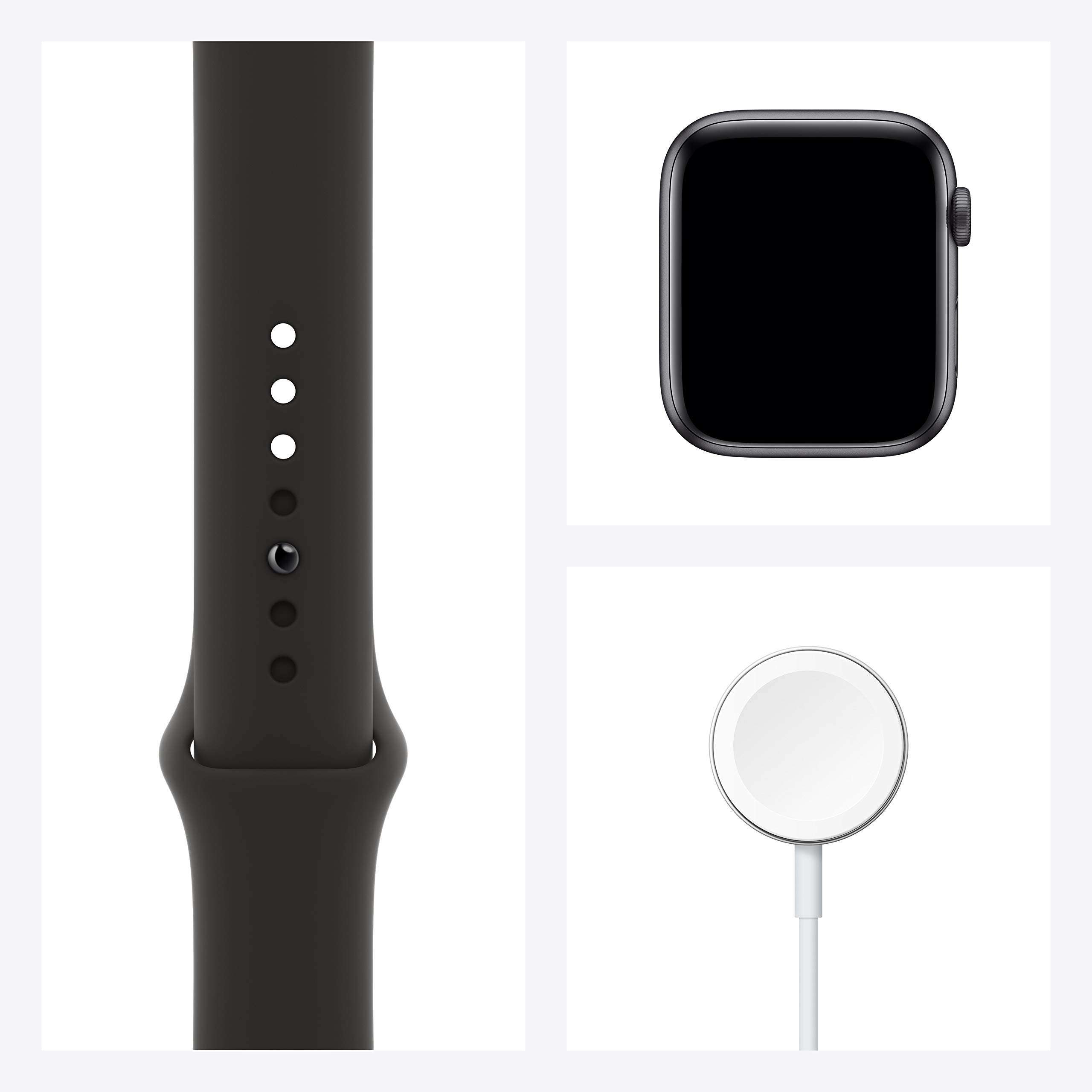 Apple Watch Series 6 (GPS, 44mm) - Space Gray Aluminum Case with Black Sport Band (Renewed) - Image 7