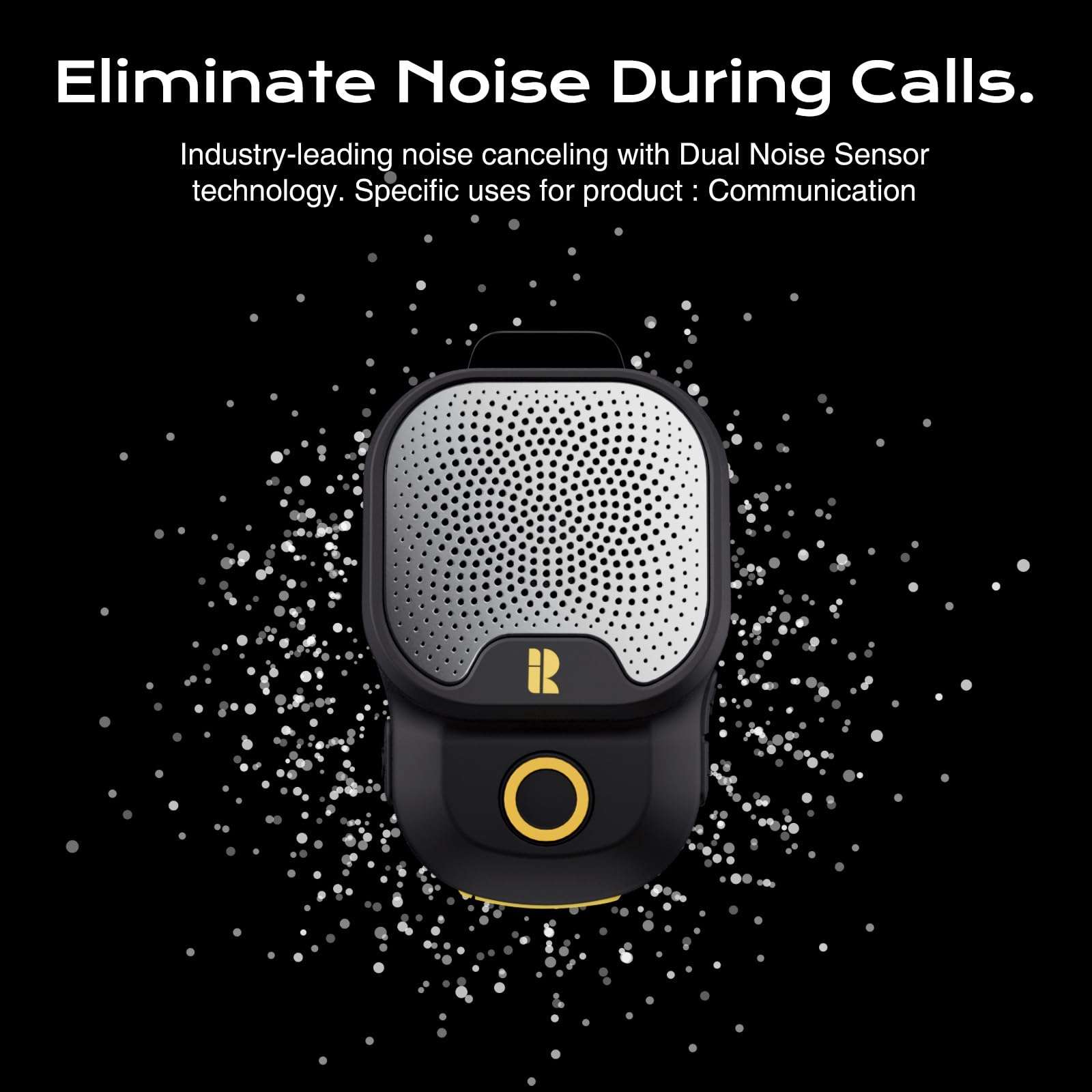 Rythflo Wearable Bluetooth V5.3 Speaker, 30H Working Time Clip-On Wireless Jobsite Water-Resistant Portable Speaker, Built-in ENC Mic for Hands-Free Music/Calls, IPX7 Waterproof, TWS Portable Speaker - Image 4