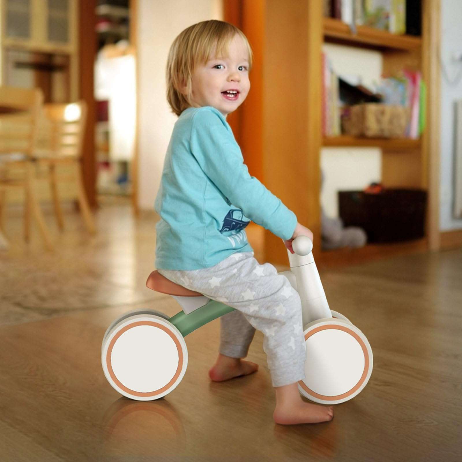 SEREED Baby Balance Bike for 1 Year Old Boys Girls 12-24 Month 4 Wheels | Toddler First Bike | First Birthday Gifts - Image 8