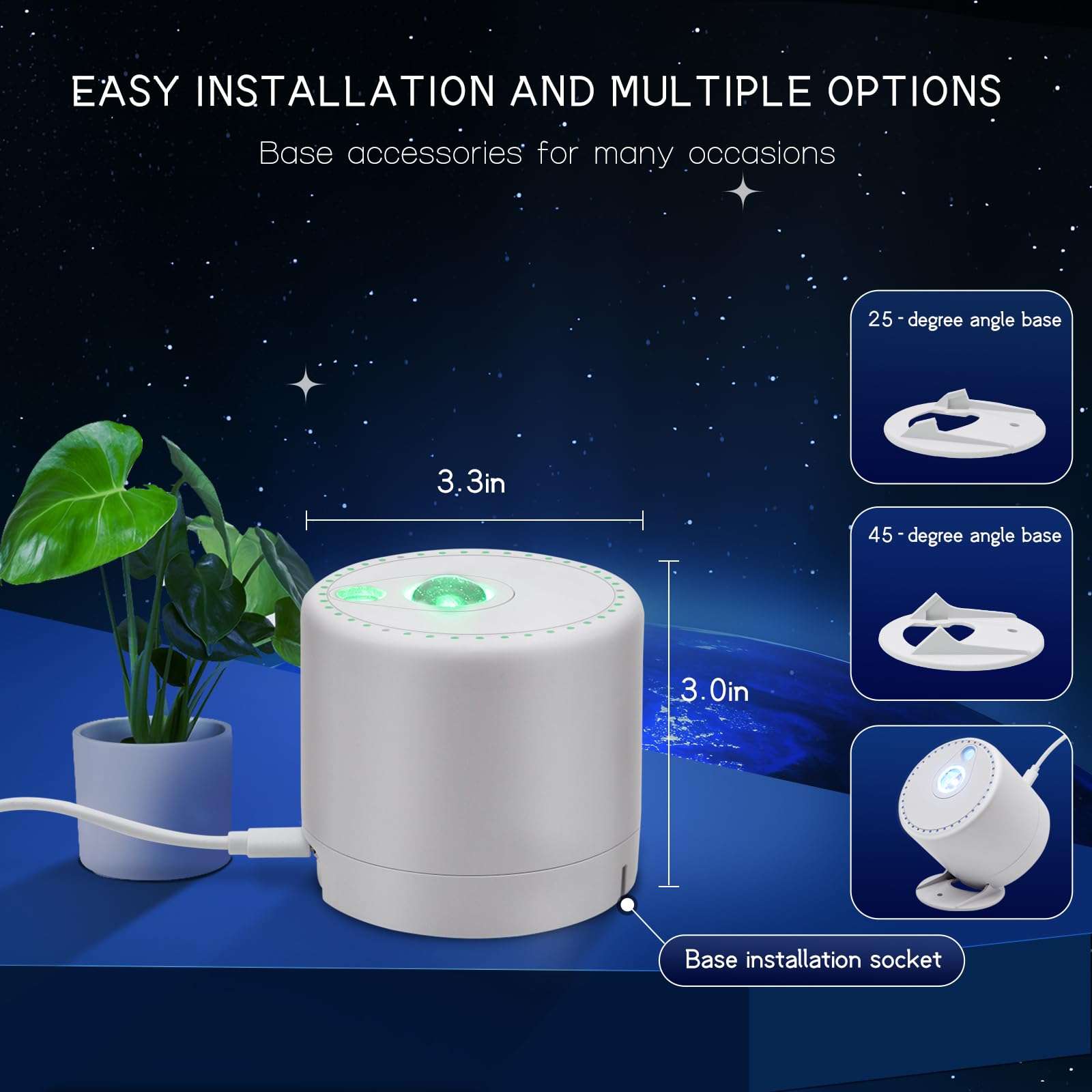 HERHOTER Galaxy Projector,Star Projector with Timer and Remote Control for Adults Bedroom Decoration, Party,Star Night Light - Image 4