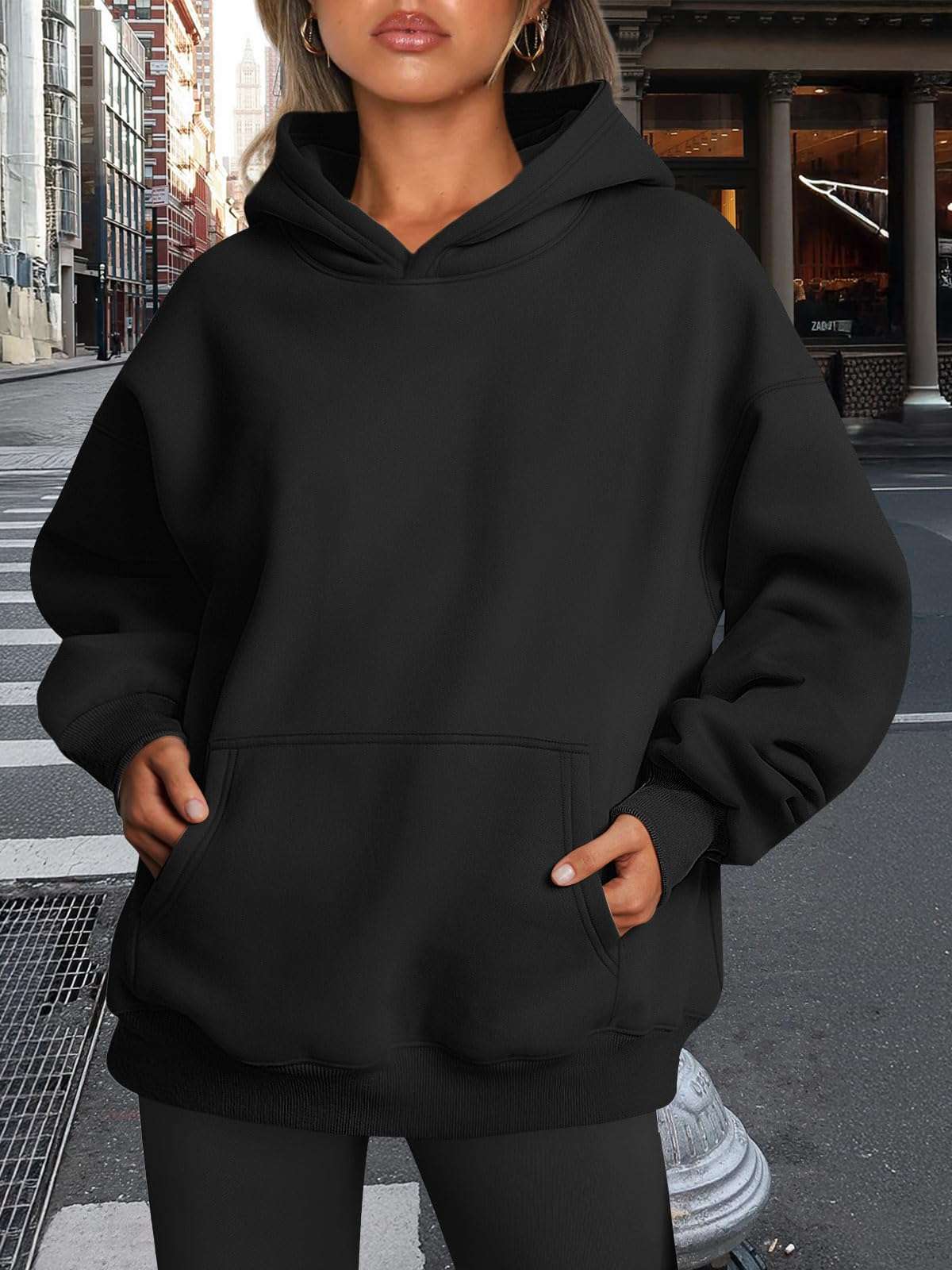 Trendy Queen Womens Oversized Hoodies Fleece Sweatshirts Fall Fashion 2025 Pullover Sweaters Winter Clothes - Image 6