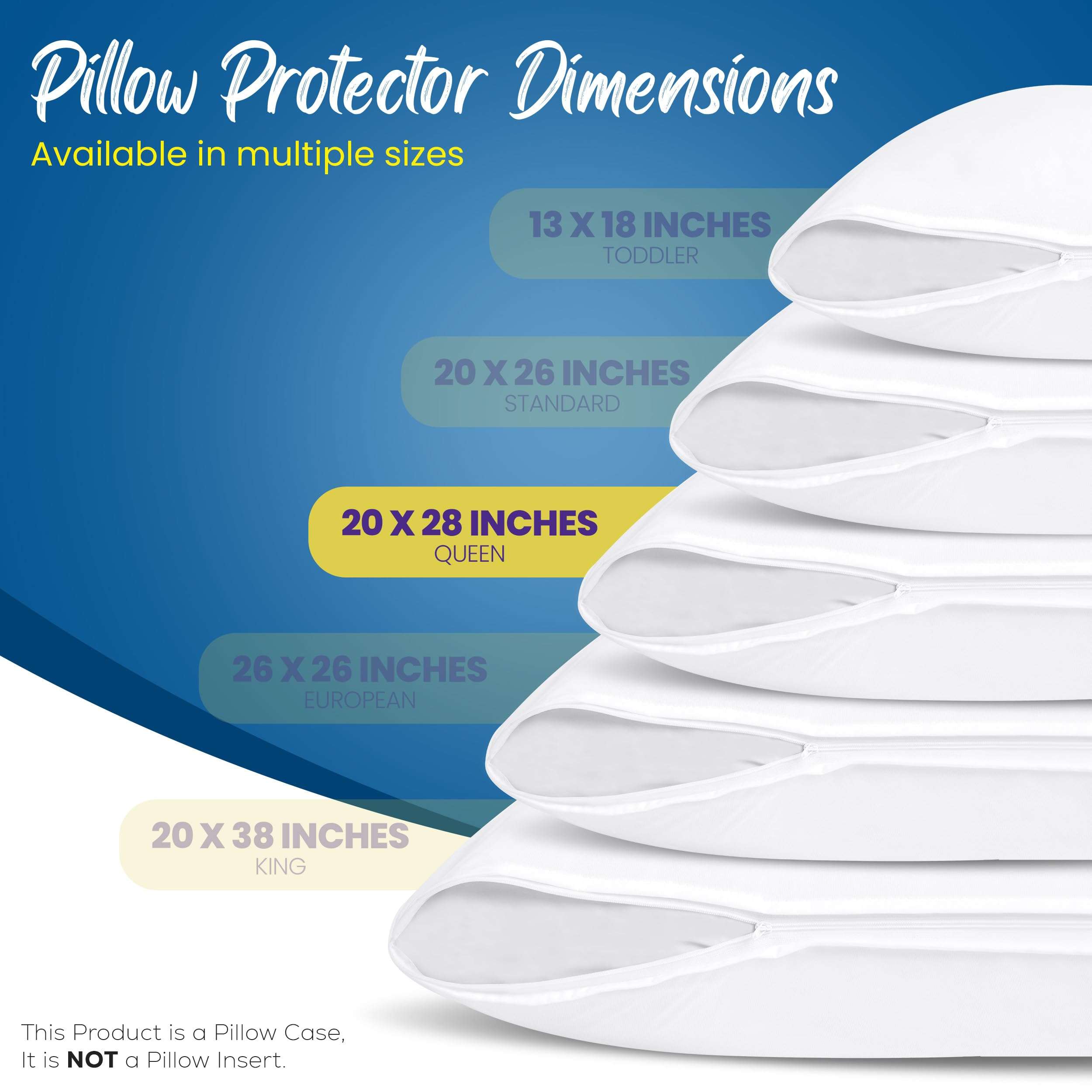 Utopia Bedding Set of 4 Waterproof Pillow Protectors with Zipper Queen Size (White), Ultra Soft Pillow Covers, Bed Bug and Dust Mite Proof Pillow Encasements, Moisture Wicking Pillow Cases - Image 2