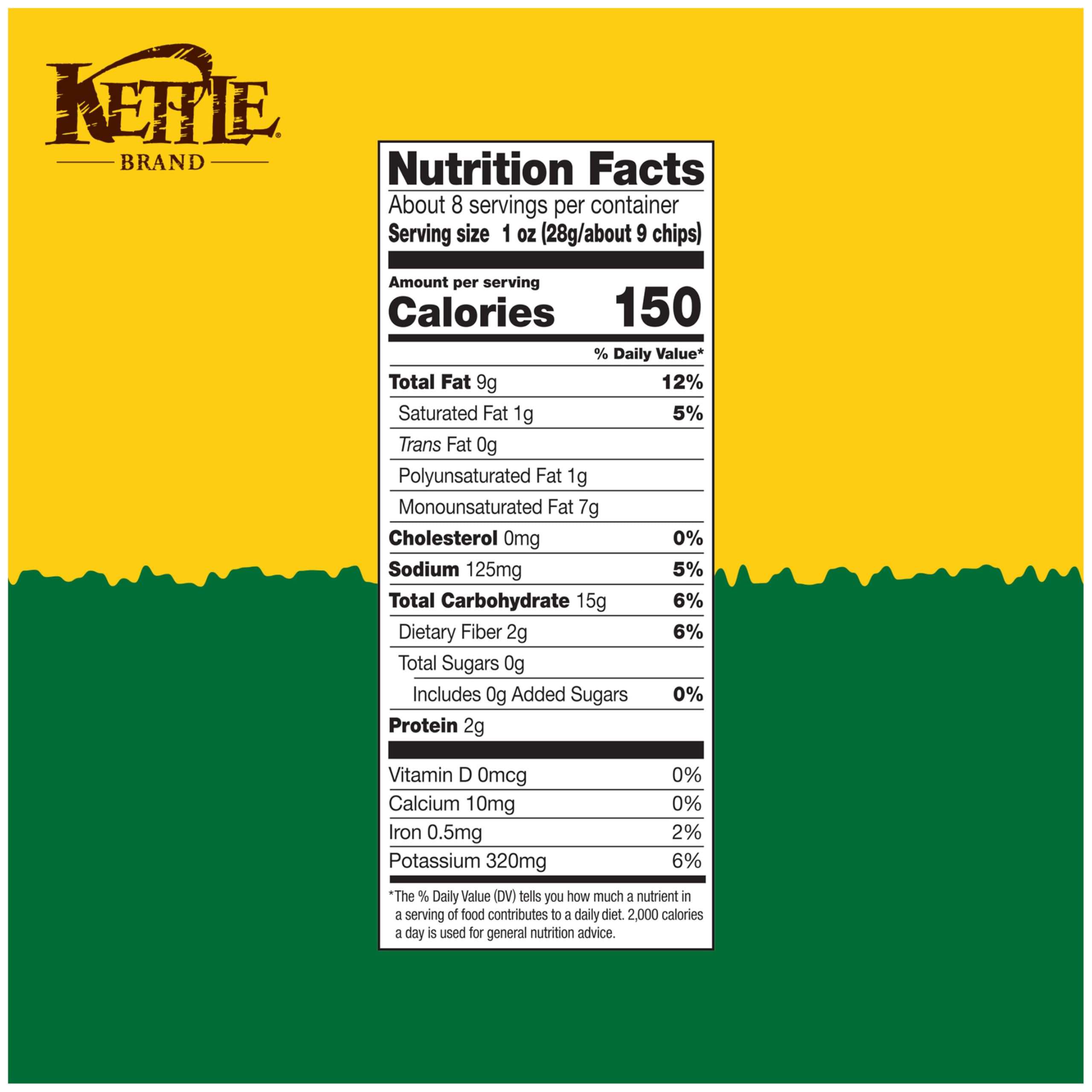 Kettle Brand Potato Chips, Krinkle Cut, Dill Pickle Kettle Chips, 7.5 Oz - Image 2