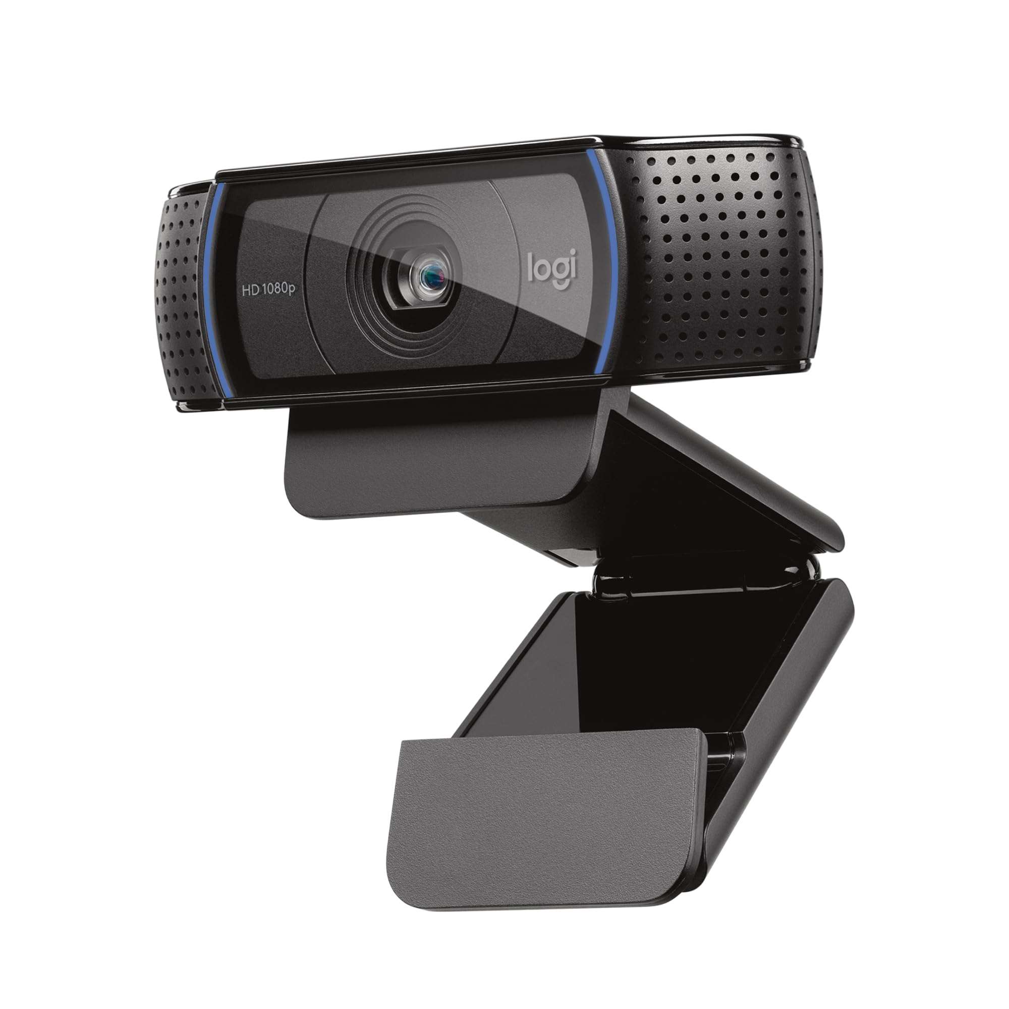 Logitech C920x HD Pro Webcam, Full HD 1080p/30fps Video, Clear Audio, HD Light Correction, PC Camera Webcam, Works with Skype, Zoom, Facetime, PC, Laptop, Mac, Tablet - Black - Image 1