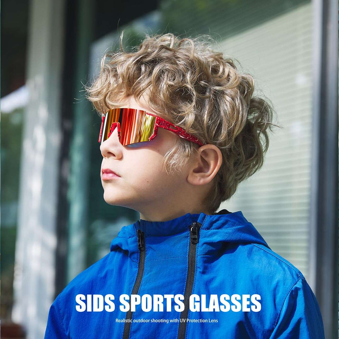 SEKKAF Youth Baseball Sunglasses for Boys Girls Age 6-12 Softball Cycling Sports Sunglasses for Kids Lightweight Frame - Image 2