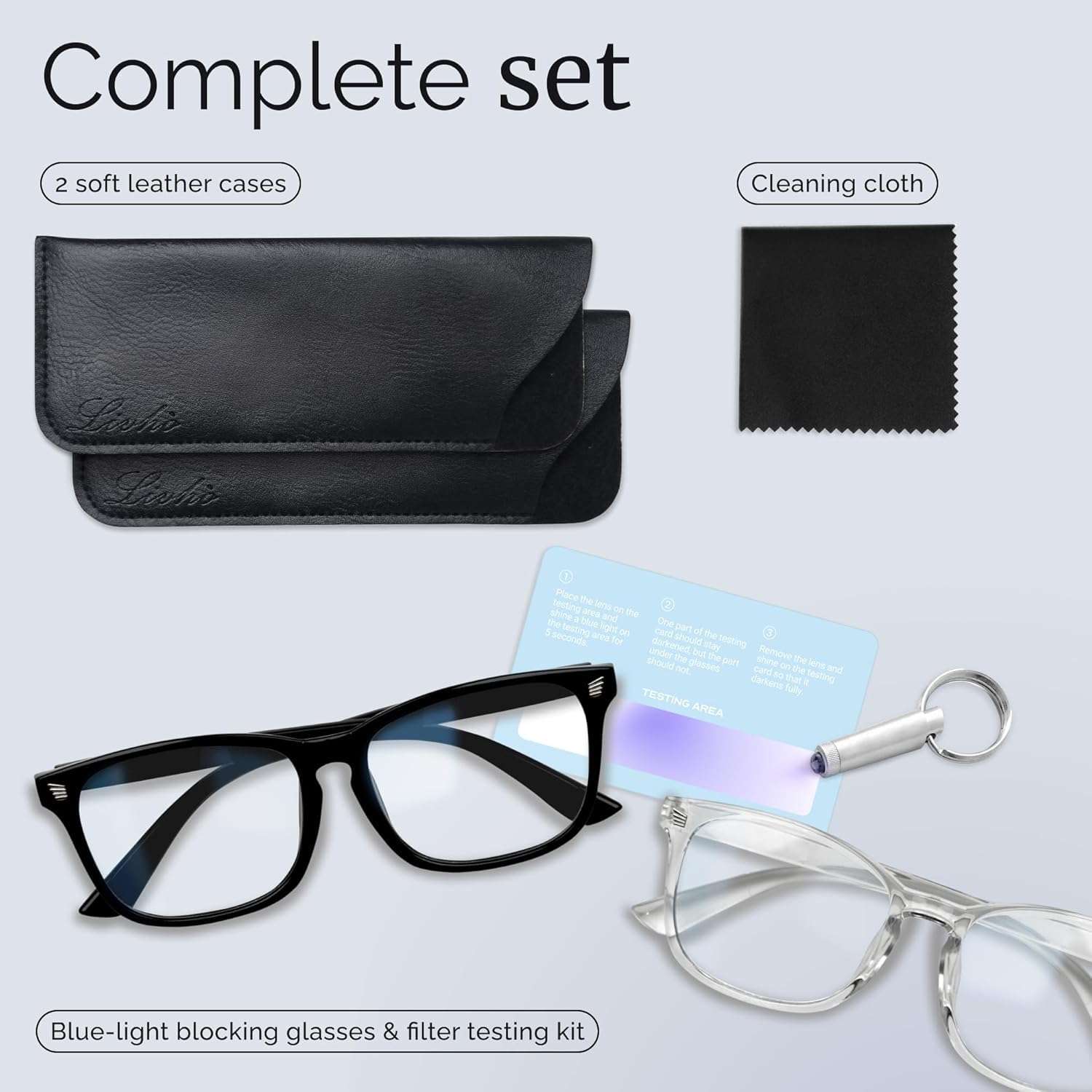 livho High Tech Blue Light Glasses - Advanced up to 99% Blue Light Blocking Computer Glasses - Screen Fatigue & UV Protection - Image 8