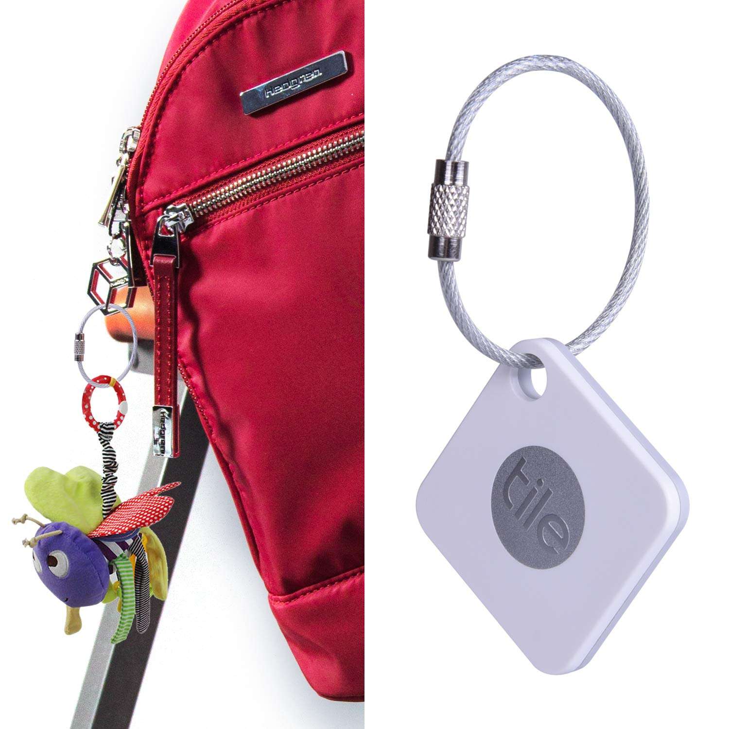 Wisdompro Keychain, 4.3/6.3 Inch Stainless Steel Wire Rings Cable Keyring Loop for Luggage Tags, Keys and ID Tag Keepers - Image 7
