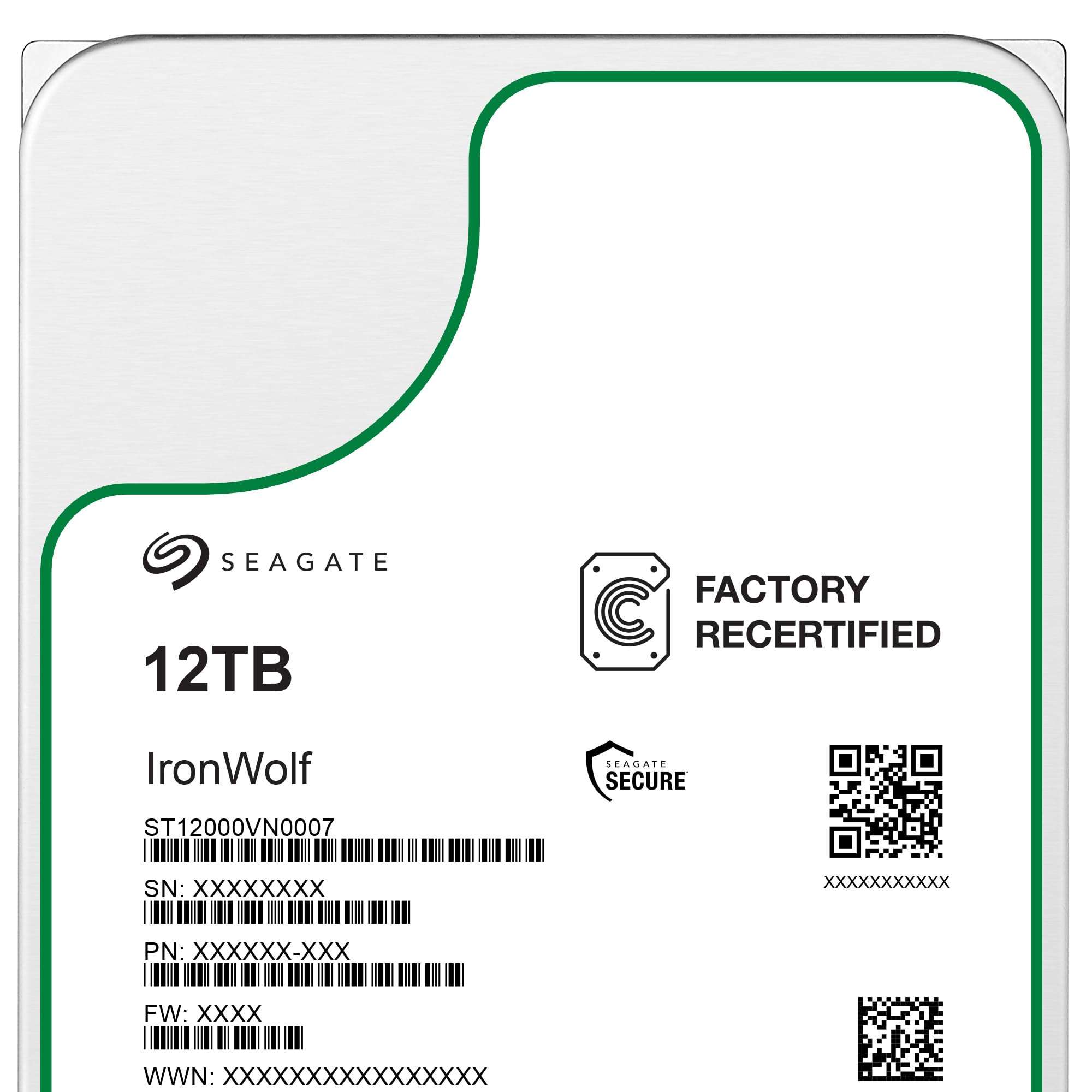 Seagate (Recertified) 12TB IronWolf NAS SATA Hard Drive 6Gb/s 256MB Cache 3.5-Inch Internal Hard Drive for NAS Servers, Personal Cloud Storage (ST12000VN0007) - Image 4