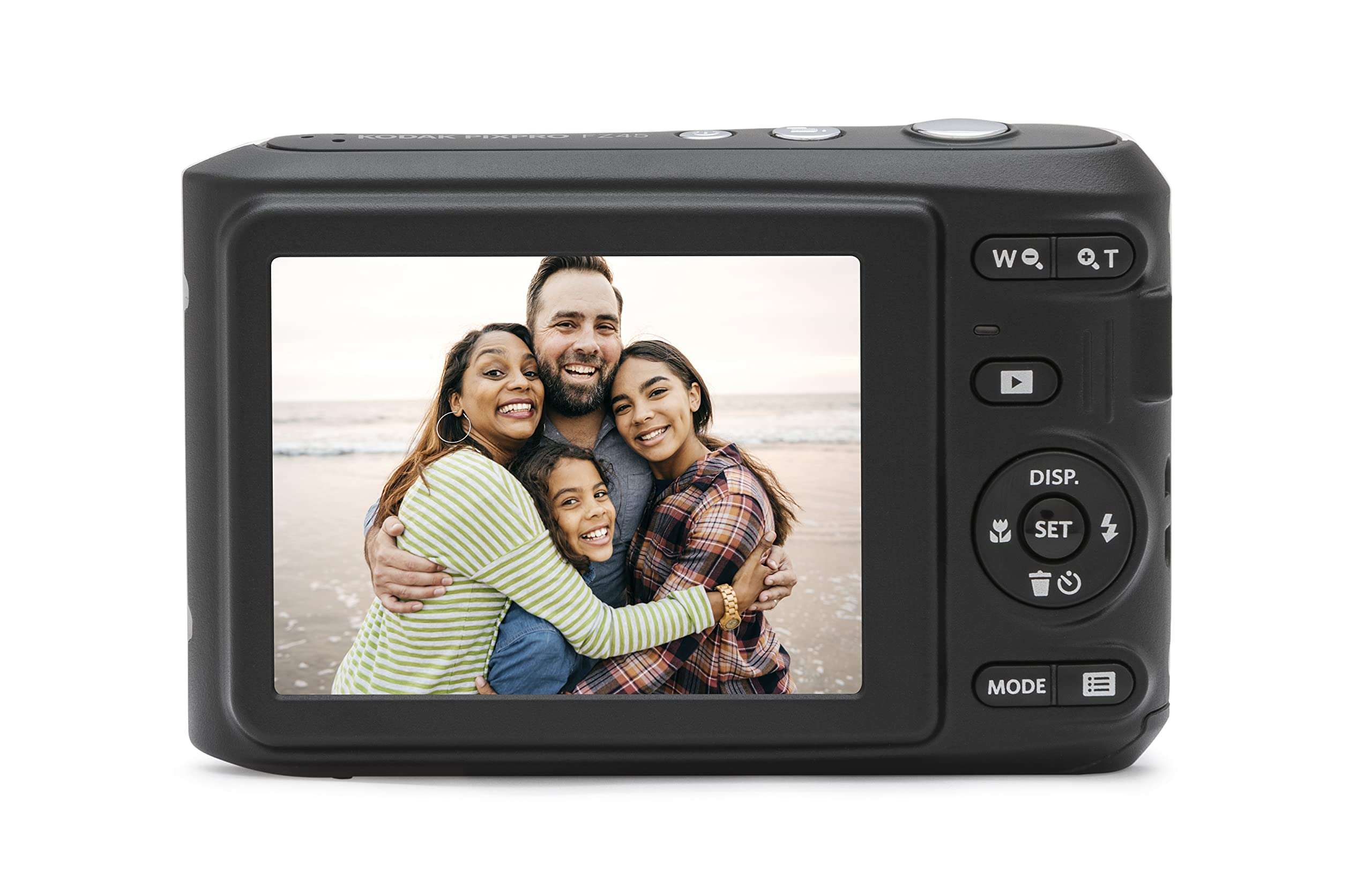 KODAK PIXPRO Friendly Zoom FZ45-WH 16MP Digital Camera with 4X Optical Zoom 27mm Wide Angle and 2.7" LCD Screen (White) - Image 2