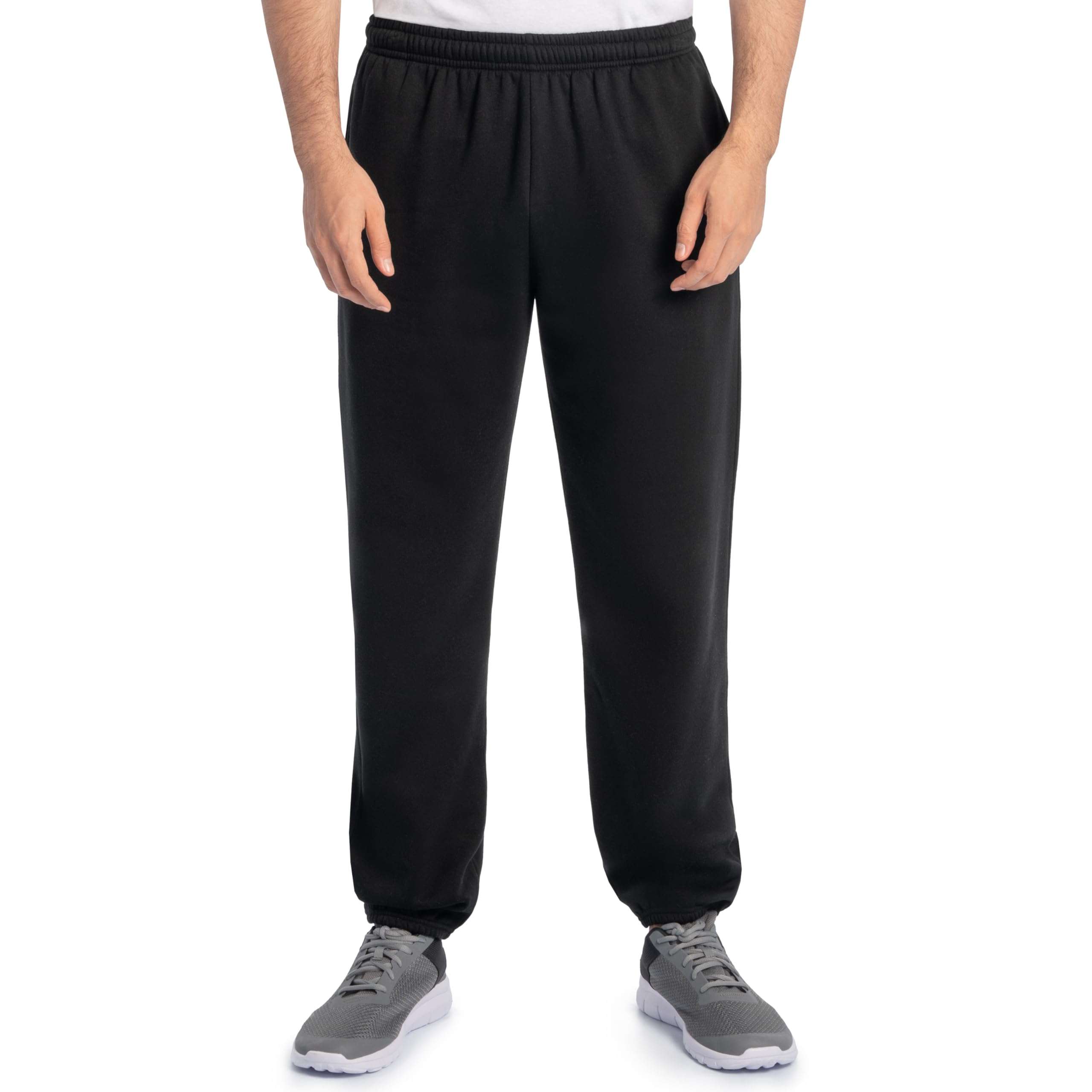 Fruit of the Loom Eversoft Fleece Elastic Bottom Sweatpants with Pockets, Relaxed Fit, Moisture Wicking, Breathable - Image 1