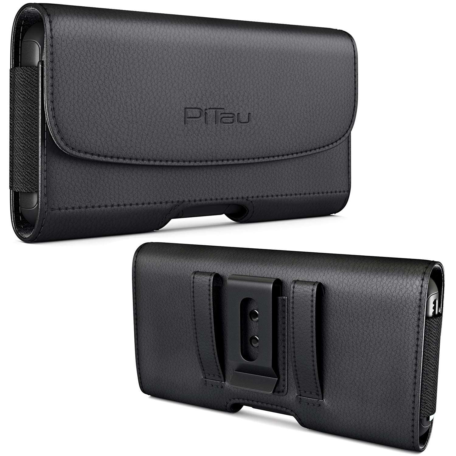 BOMEA Case for Large iPhone Plus, Pro Max 16 15 14 13 12 11 Xs, Samsung Galaxy S25+ S24+ S23+ S22+ S21+, Cell Phone Belt Holster Clip, ID Card Holder Pouch, Fits Otterbox Case - Black - Image 7
