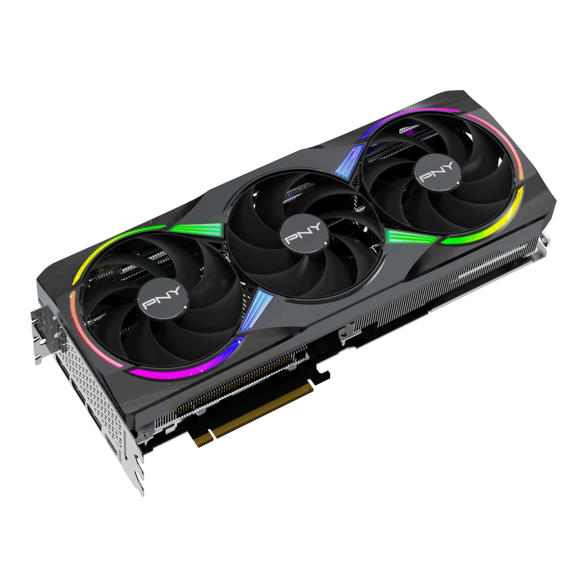 PNY NVIDIA GeForce RTX™ 5080 Epic-X™ ARGB OC Triple Fan, Graphics Card (16GB GDDR7, 256-bit, Boost Speed: 2775 MHz, PCIe® 5.0, HDMI®/DP 2.1, 2.99-Slot, NVIDIA Blackwell Architecture, DLSS 4) - Image 6