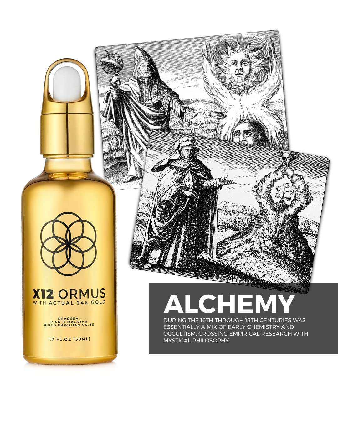 Ormus Monoatomic Gold Concentrate (High Potency x12) 3.4oz - Made by Real Alchemists - 24k Food Grade Liquid Gold, Dead Sea Salt & Pink Himalayan Salt - Image 8