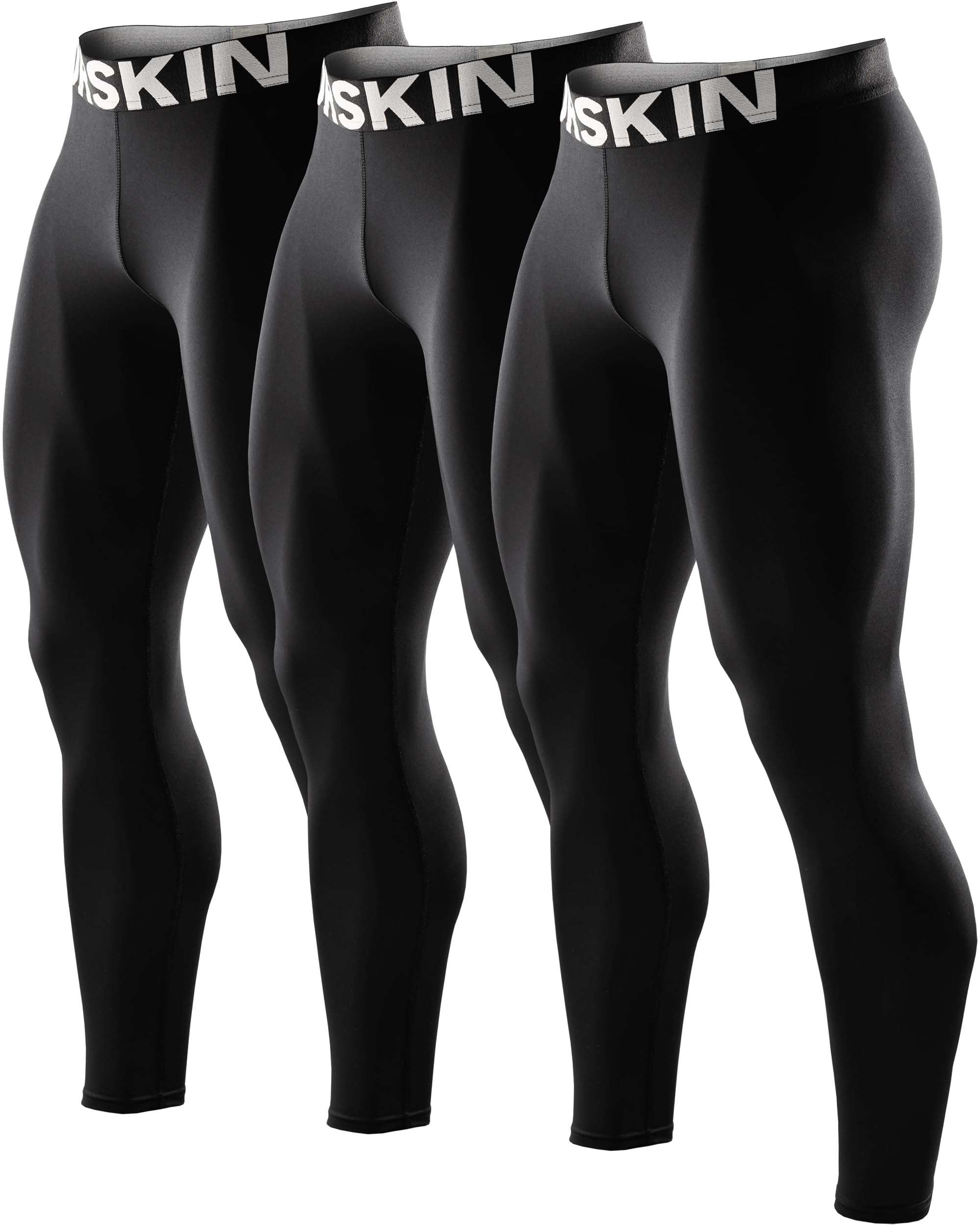 DRSKIN 5, 4, 3 or 1 Pack Men’s Compression Pants Tights Leggings Sports Baselayer Running Athletic Workout Active - Image 1