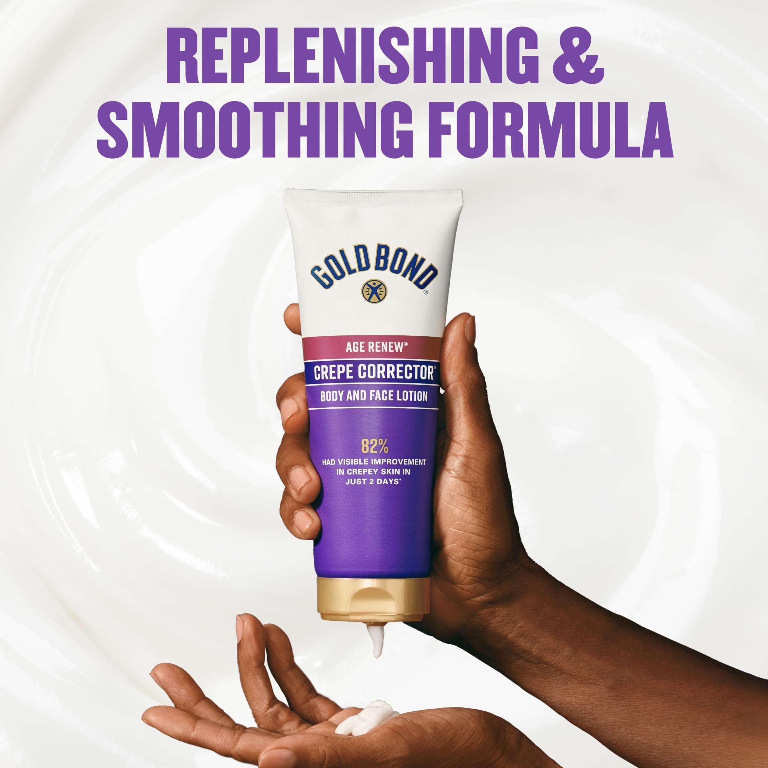 Gold Bond Age Renew Crepe Corrector Body Lotion, Replenishing & Smoothing Formula, 8 oz. - Image 6