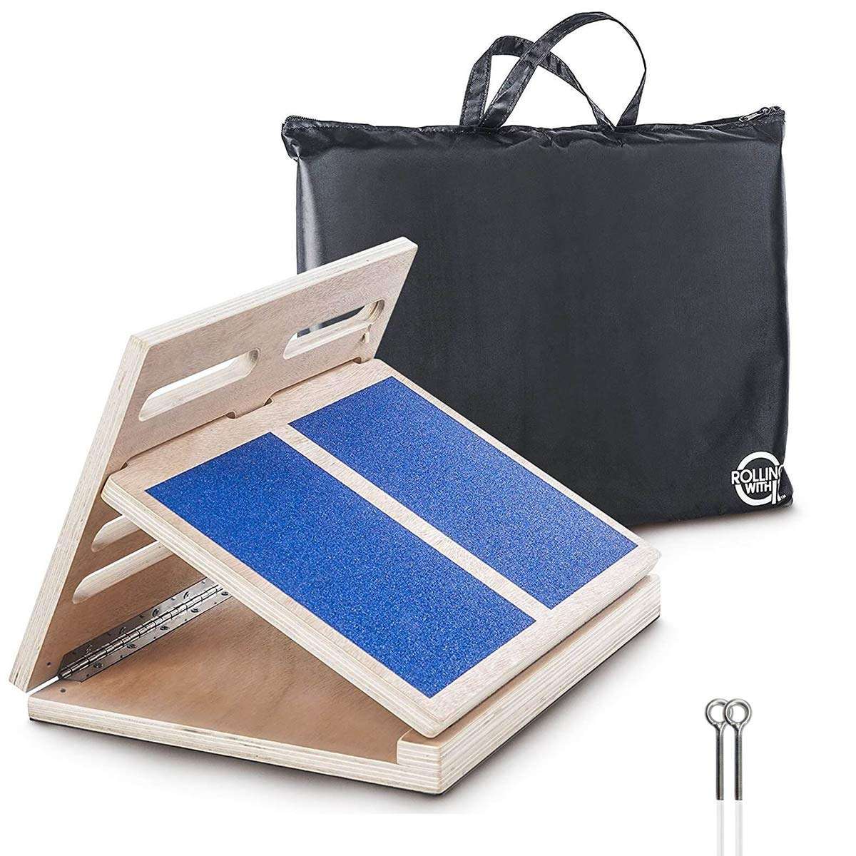 Professional Slant Board for Calf Stretching - Adjustable Wooden Incline Board - Increase Flexibility, Mobility, Pain Relief - Anti-Slip Design - Achilles - Fascia Stretcher - Tight Calves - Image 1