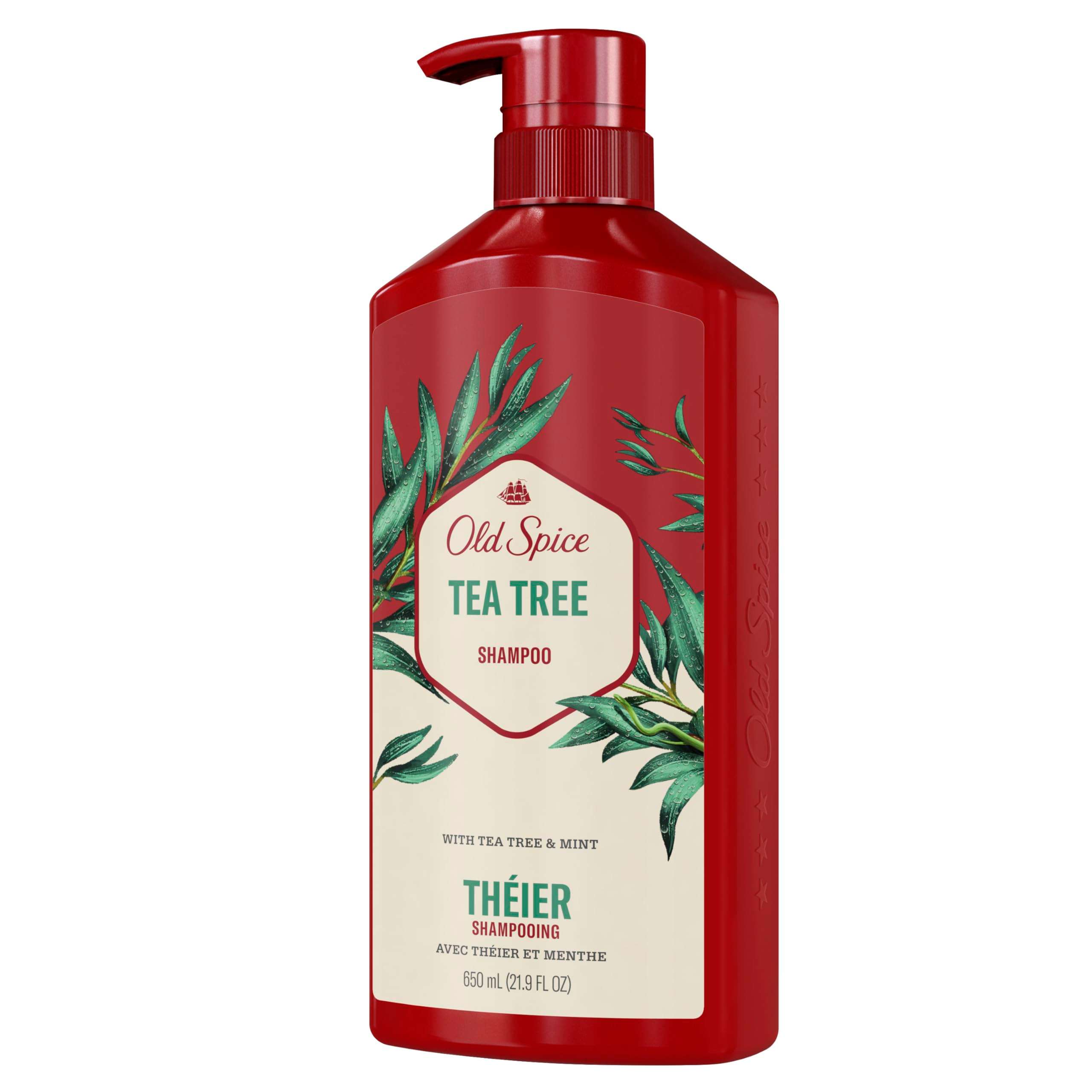 Old Spice Tea Tree Shampoo for Men, Healthier, Fuller, More Moisturized Looking Hair, 21.9 Fl Oz Each, Twin Pack - Image 9