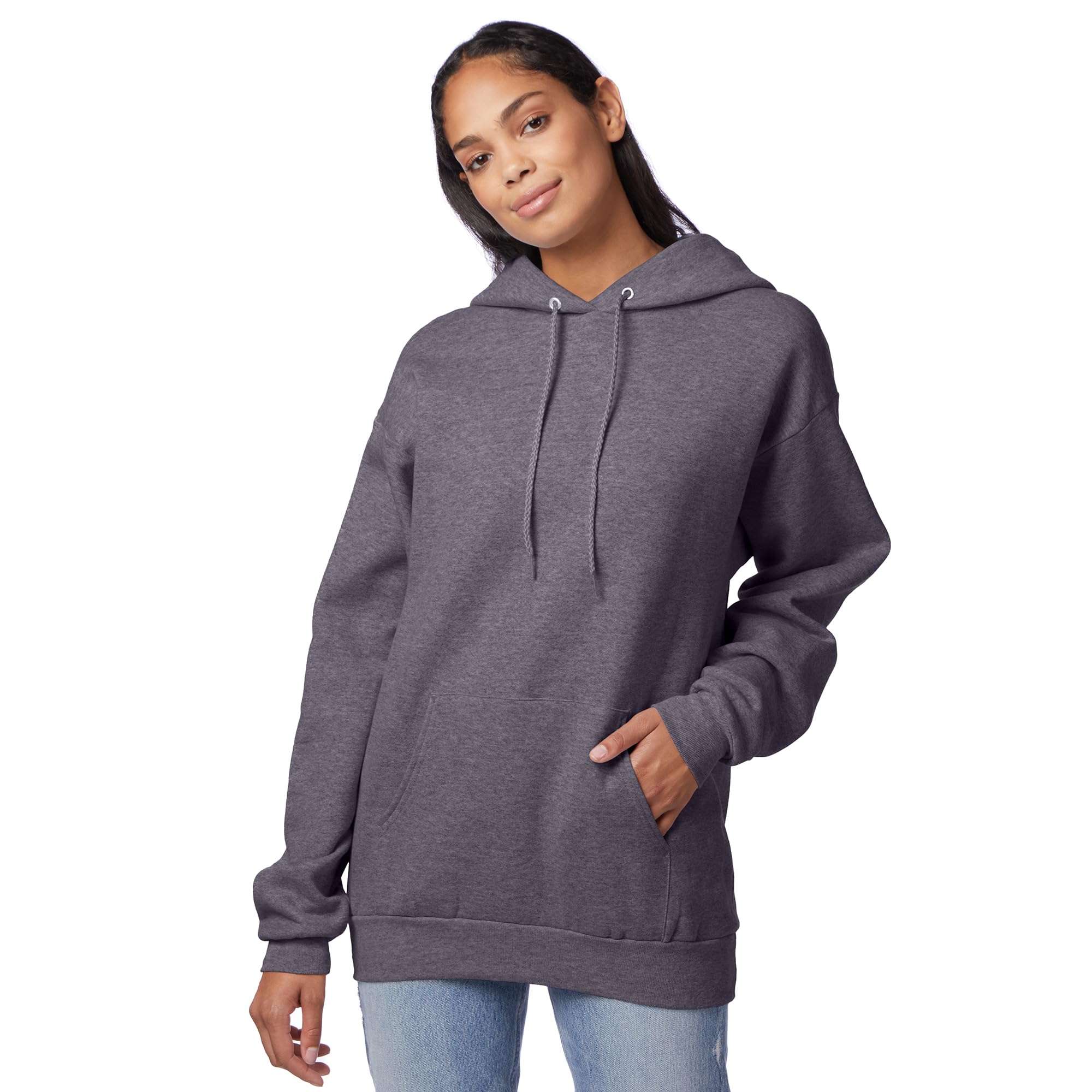 Hanes EcoSmart Hoodie, Midweight Fleece, Pullover Hooded Sweatshirt for Men - Image 5