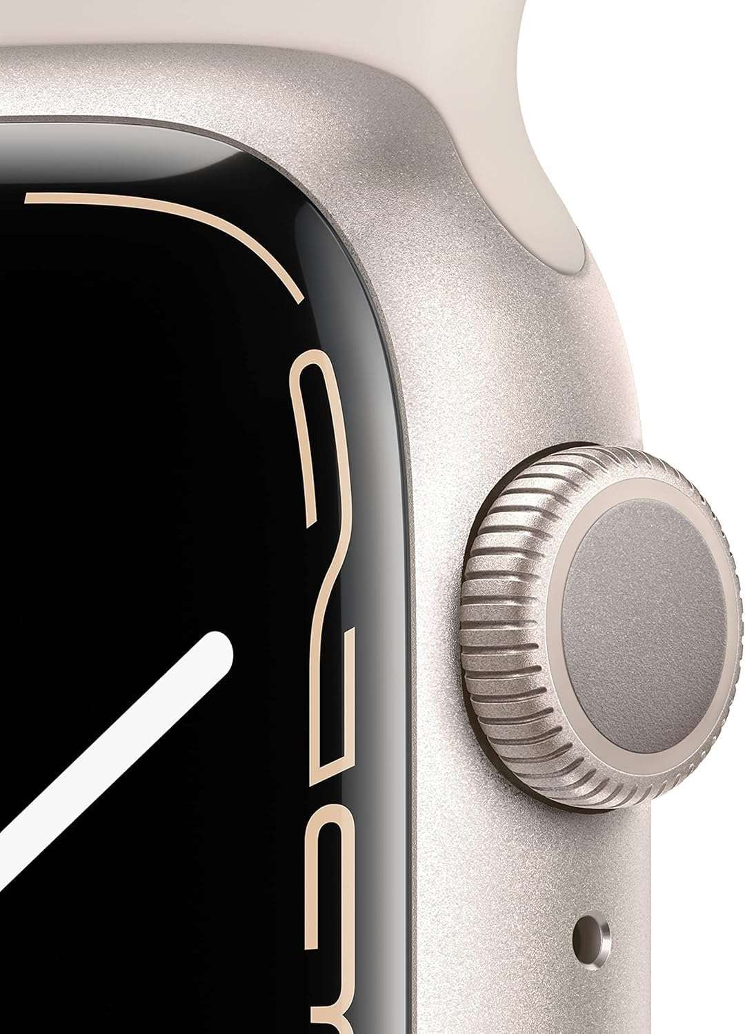 Apple Watch Series 7 (GPS, 41mm) Starlight Aluminum Case with Starlight Sport Band, Regular (Renewed) - Image 7