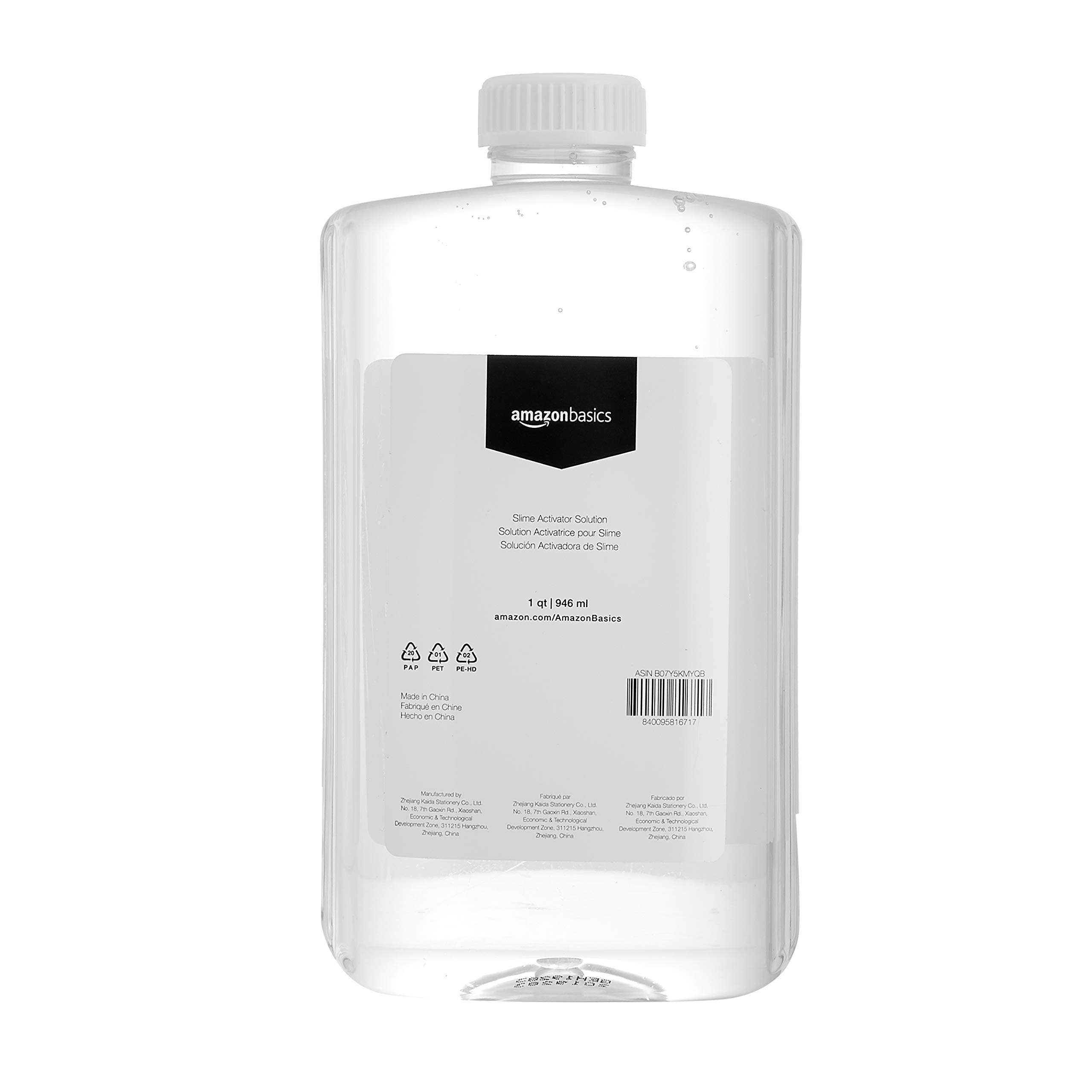 Amazon Basics Slime Activator Solution 1 QT (946ml), Baking Soda, Transparent - Image 4