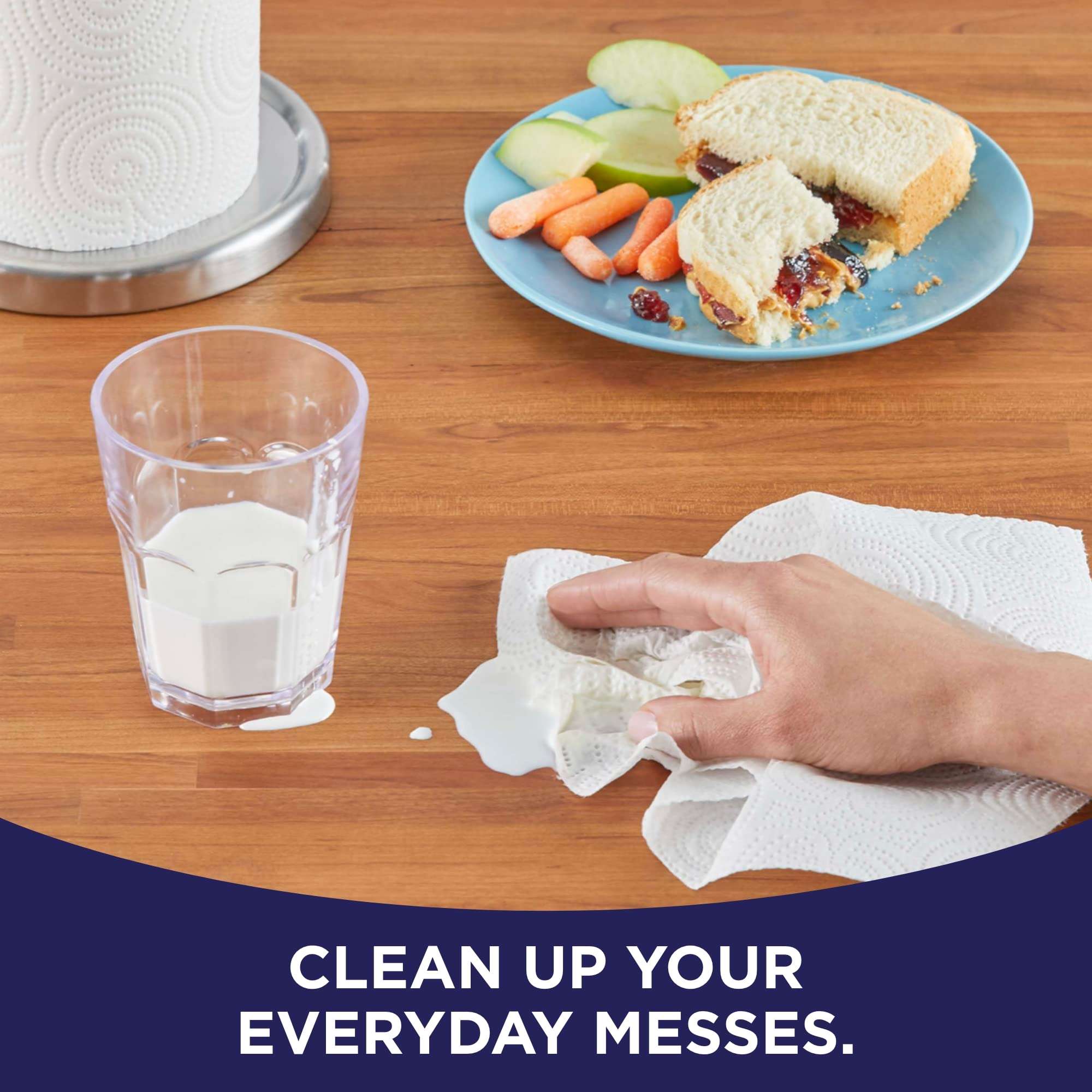 Sparkle Pick-A-Size Paper Towels, 24 Double Rolls = 48 Regular Rolls, Everyday Value Paper Towel with Full and Half Sheets - Image 12