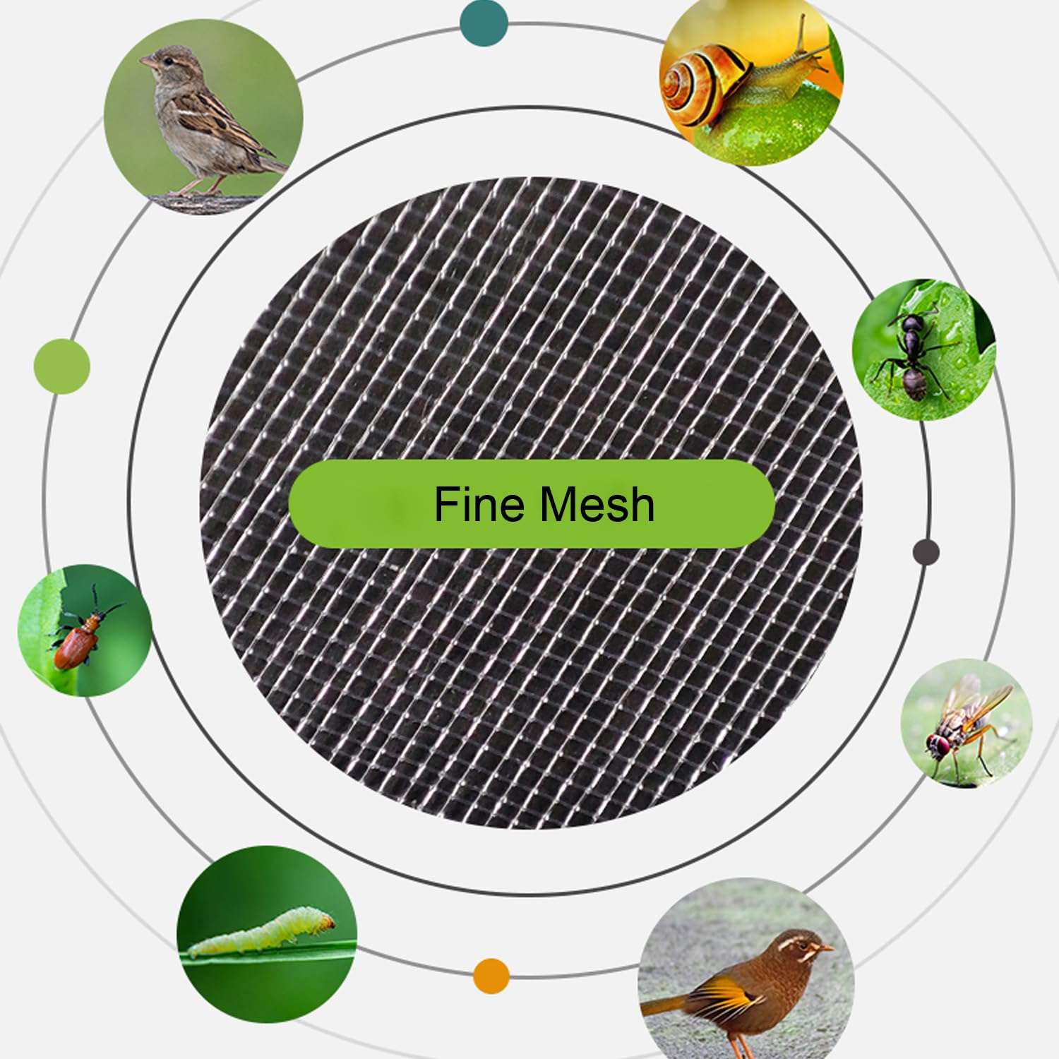 30 Pcs 5.9''×7.8'' Drawstring Fruit Netting Bags, Reusable Garden Netting Bags, Medium Fruit Protection Bags, Fruit Cover Mesh Bag for Fruit Trees Vegetable Floral - Image 7